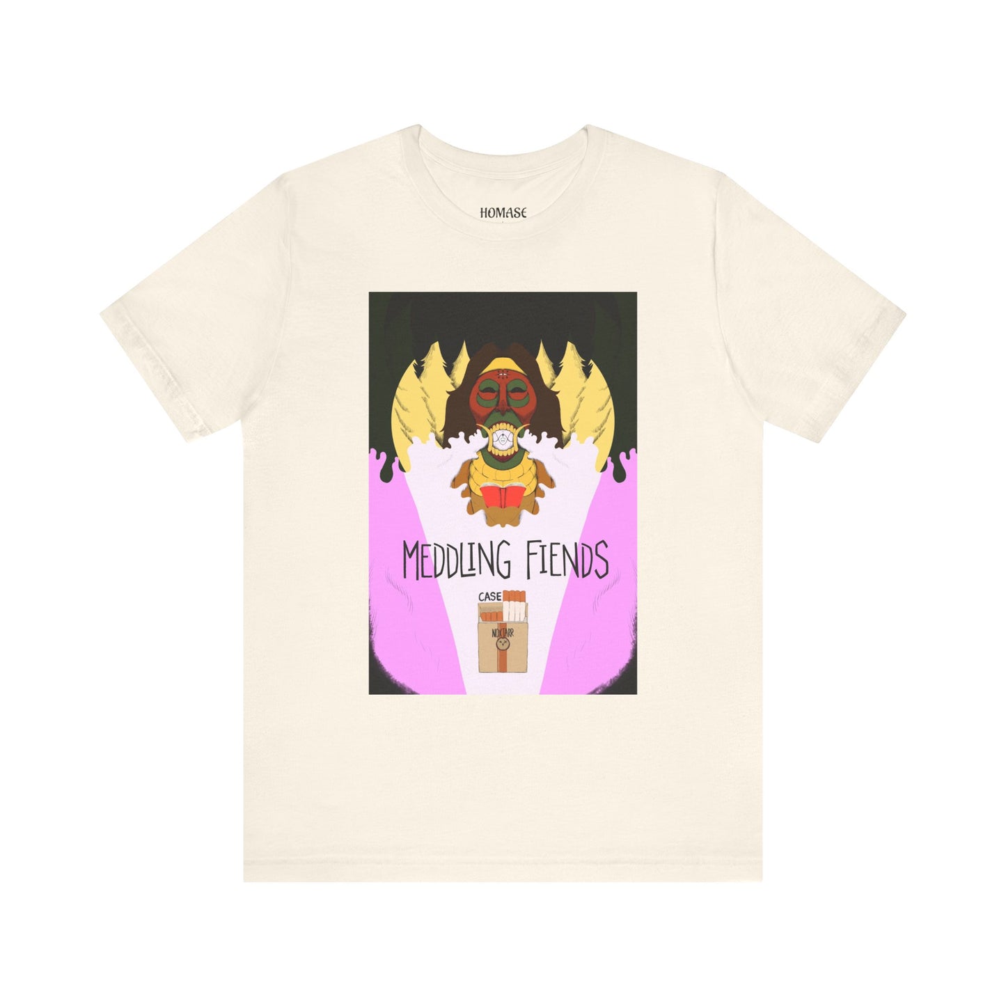 Meddling Fiends T-Shirt, Unisex Graphic Tee, Fun Casual Wear, Quirky Gift Idea, Perfect for Halloween, Lounge on Weekends, Summer Vibes