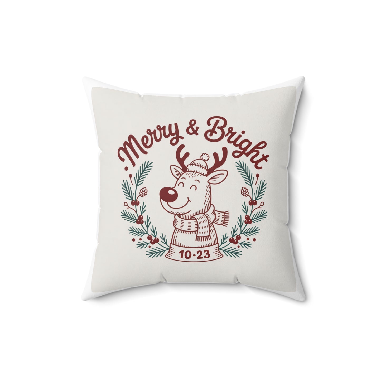 Merry & Bright Holiday Pillow