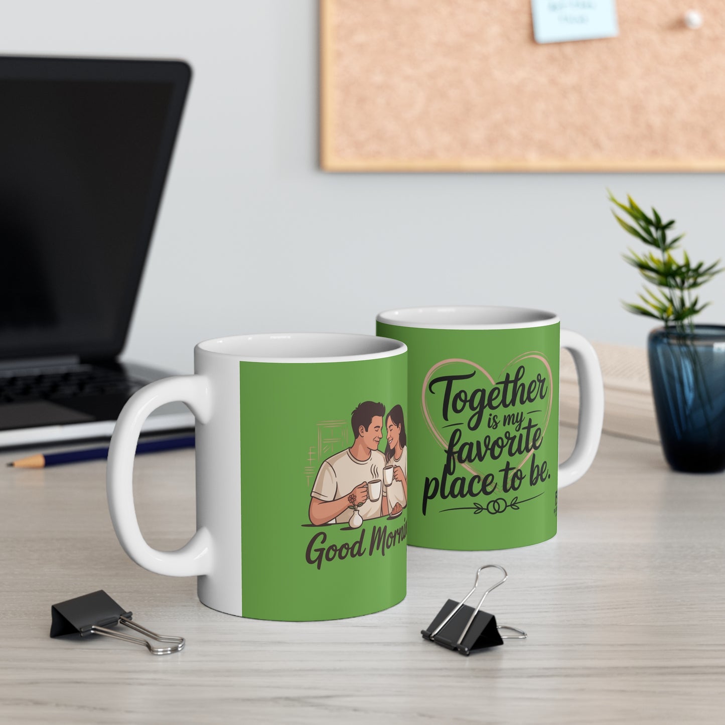 Together Is My Favorite Place To Be Mug — Personalized Couples Photo Coffee Cup