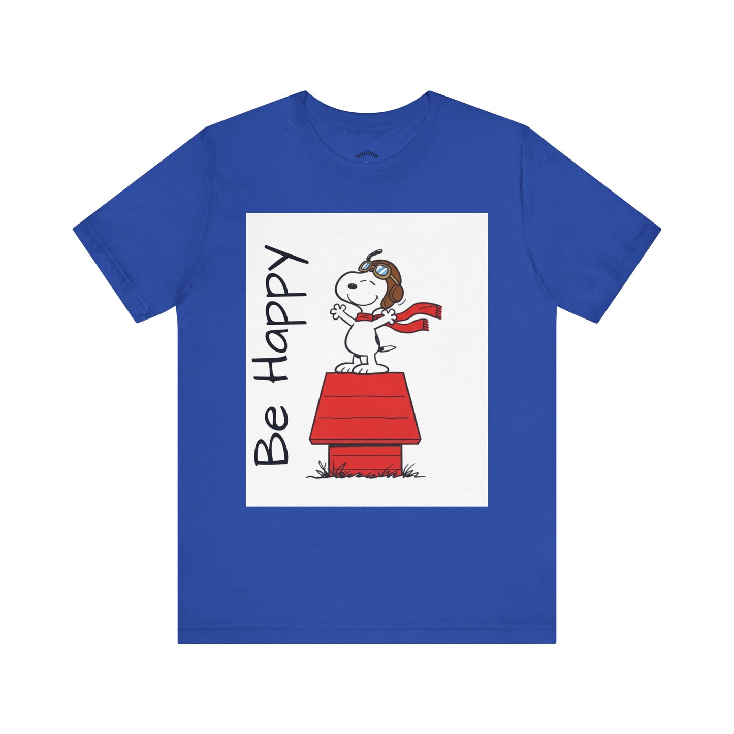 Cute & Inspirational 'Be Happy' Tee for Daily Wear, Fun Gift for Friends, Motivational Shirt, Casual Outfit, Encouraging Apparel