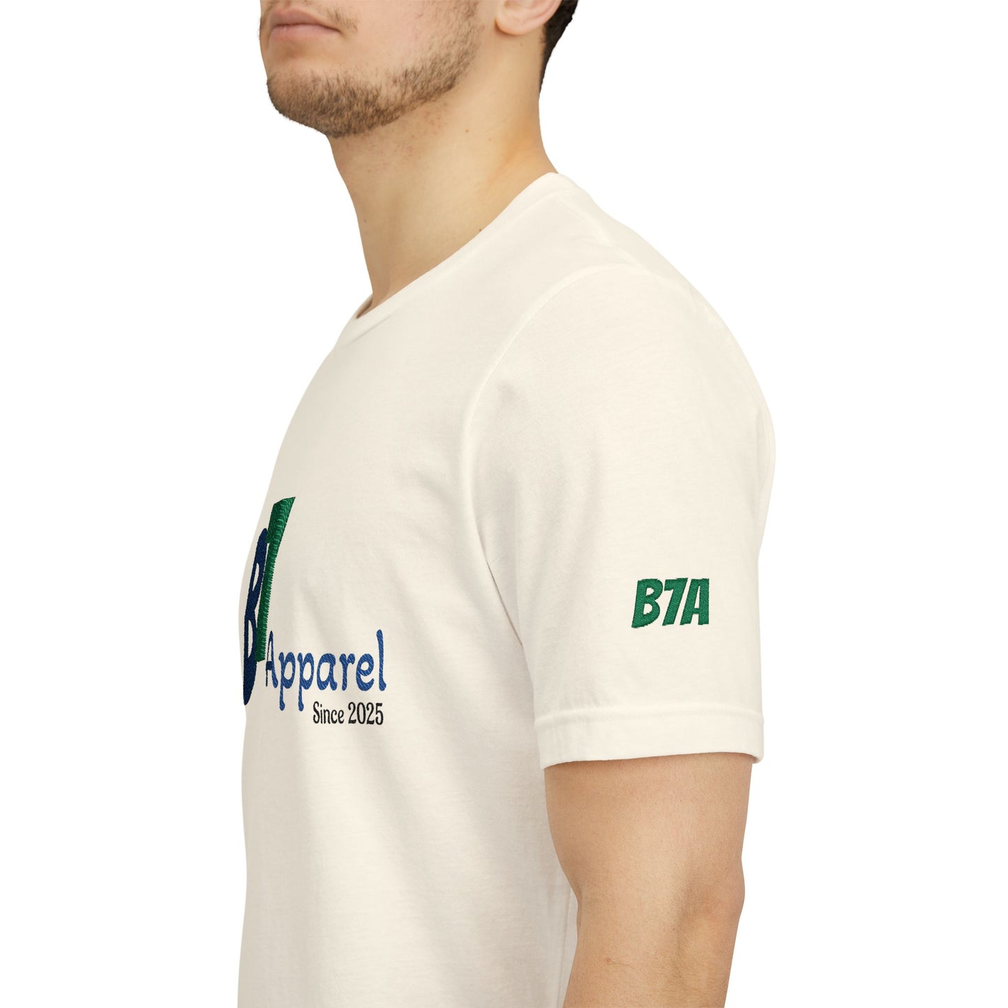 B7 Apparel Logo Tee — Classic White Short Sleeve Shirt