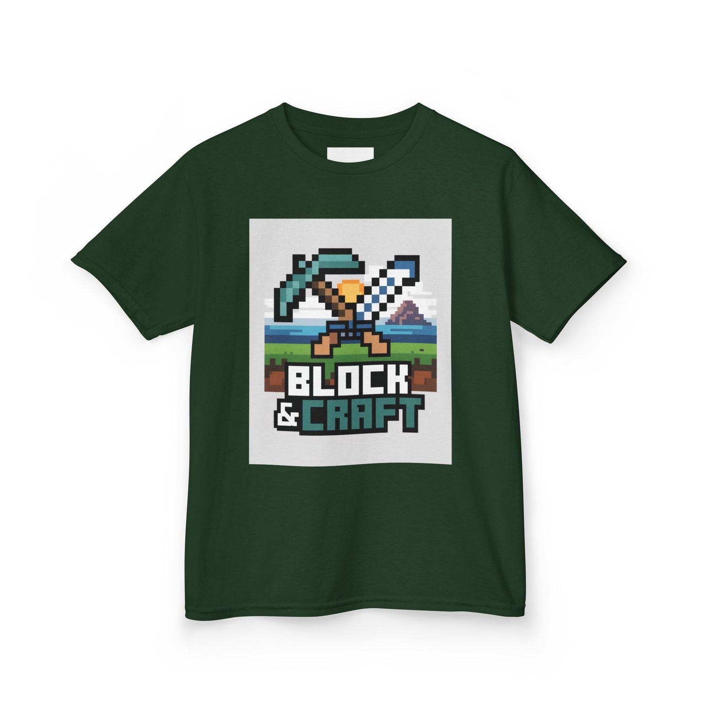 Kids Block & Craft Tee - Fun Gamer T-Shirt for Young Explorers