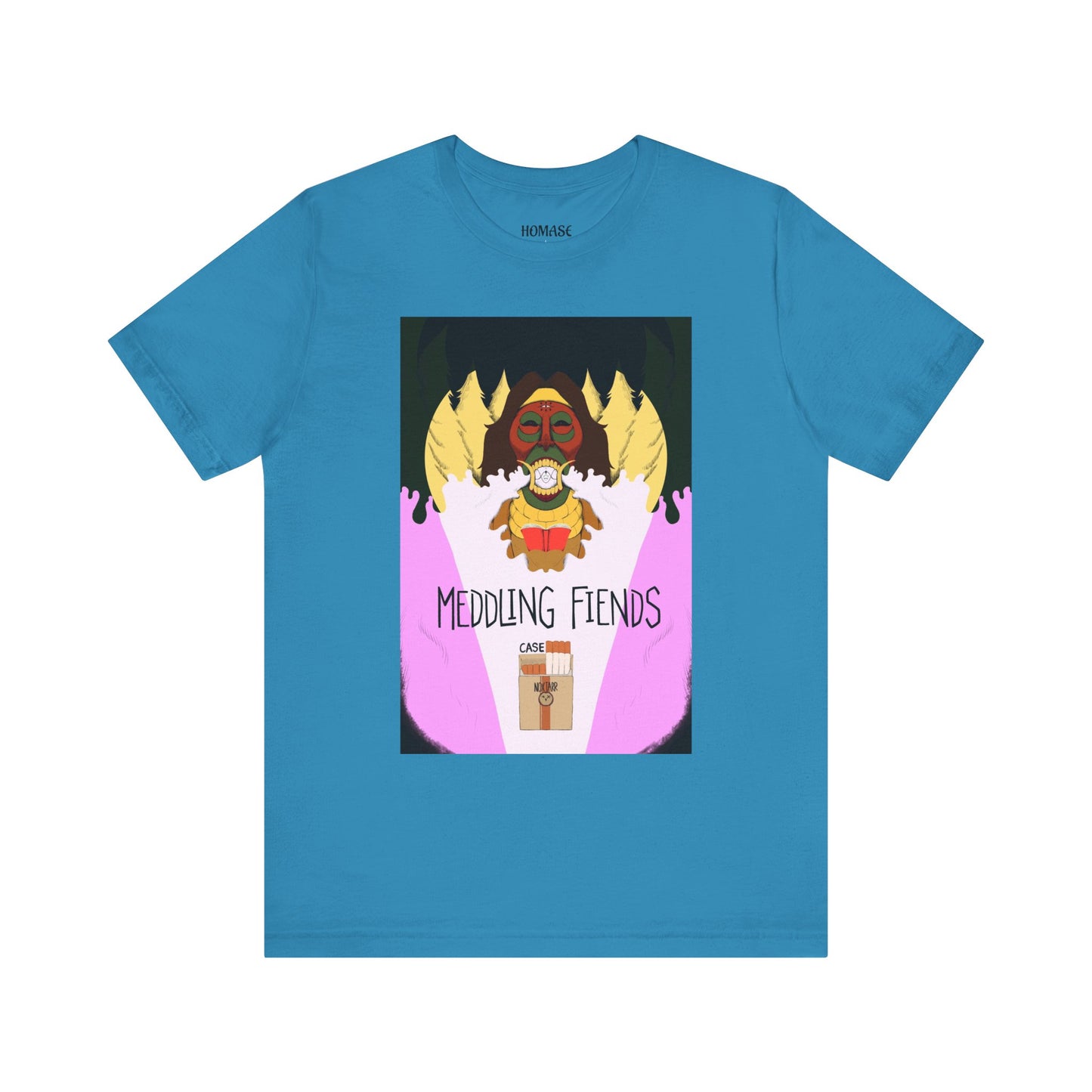 Meddling Fiends T-Shirt, Unisex Graphic Tee, Fun Casual Wear, Quirky Gift Idea, Perfect for Halloween, Lounge on Weekends, Summer Vibes