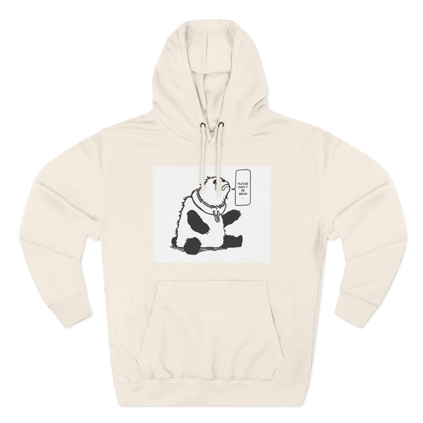Cute Panda Fleece Hoodie - Keep Calm and Chill
