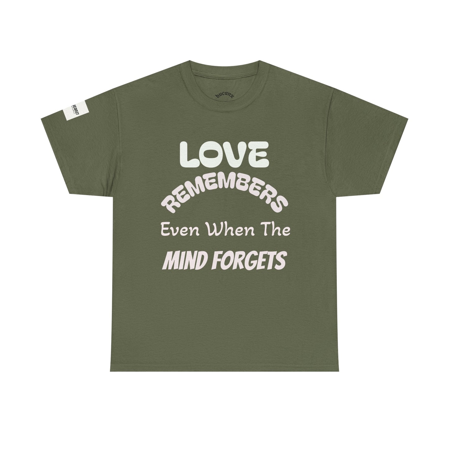 Forget Me Not Tee — "Love Remembers Even When The Mind Forgets" Caregiver Memory Shirt