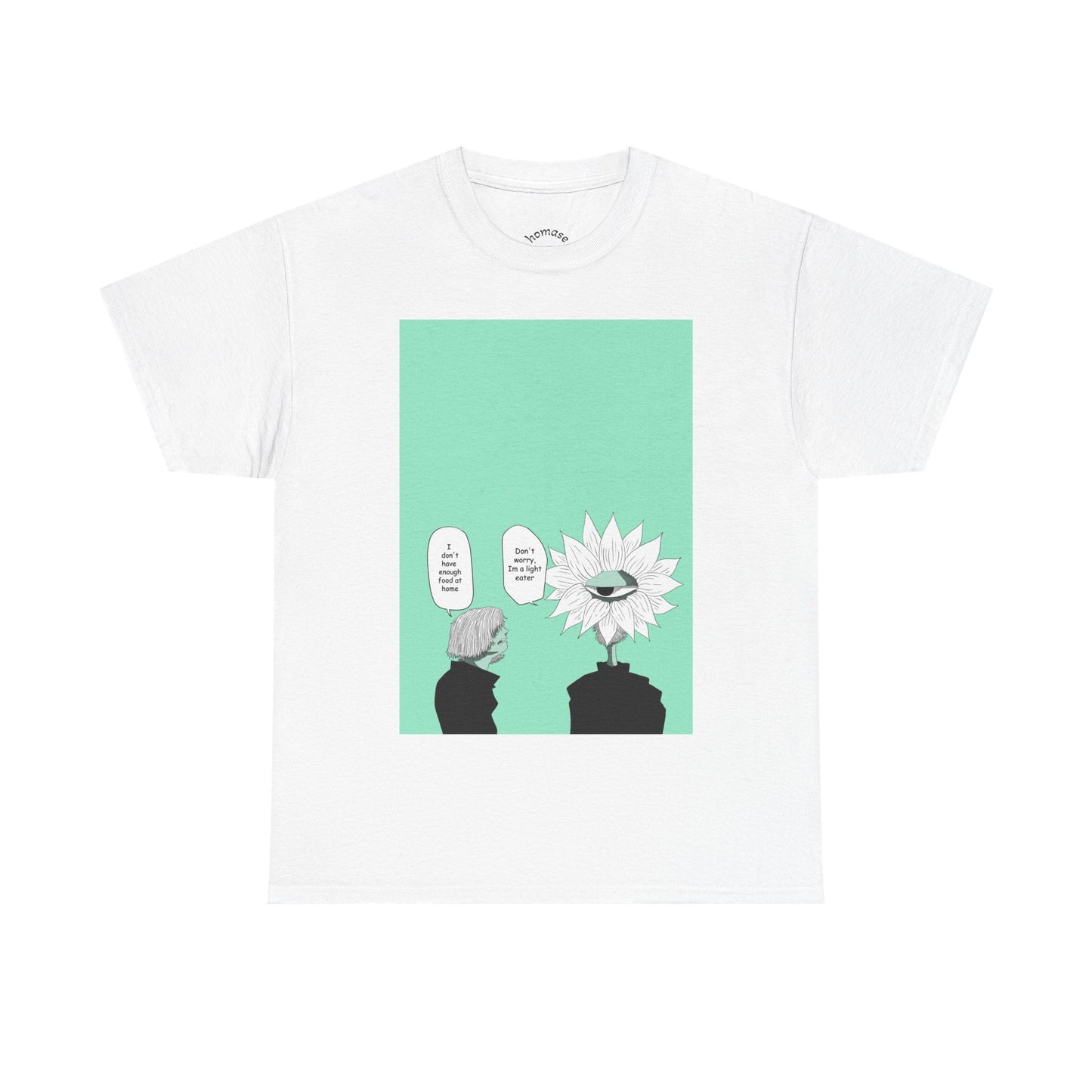 Floral Head Comic Tee — "You Okay?" Graphic T‑Shirt
