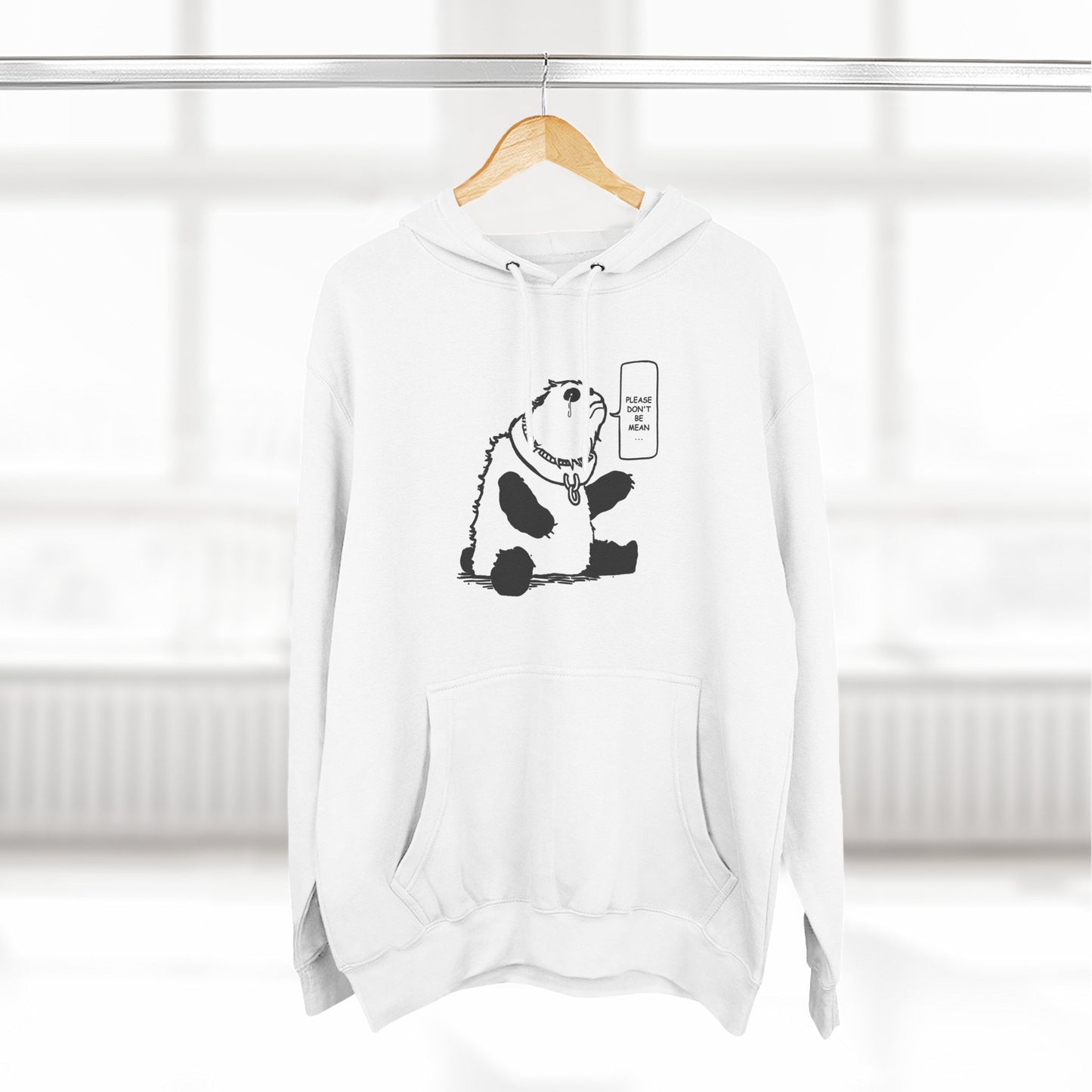 Cute Panda Fleece Hoodie - Keep Calm and Chill