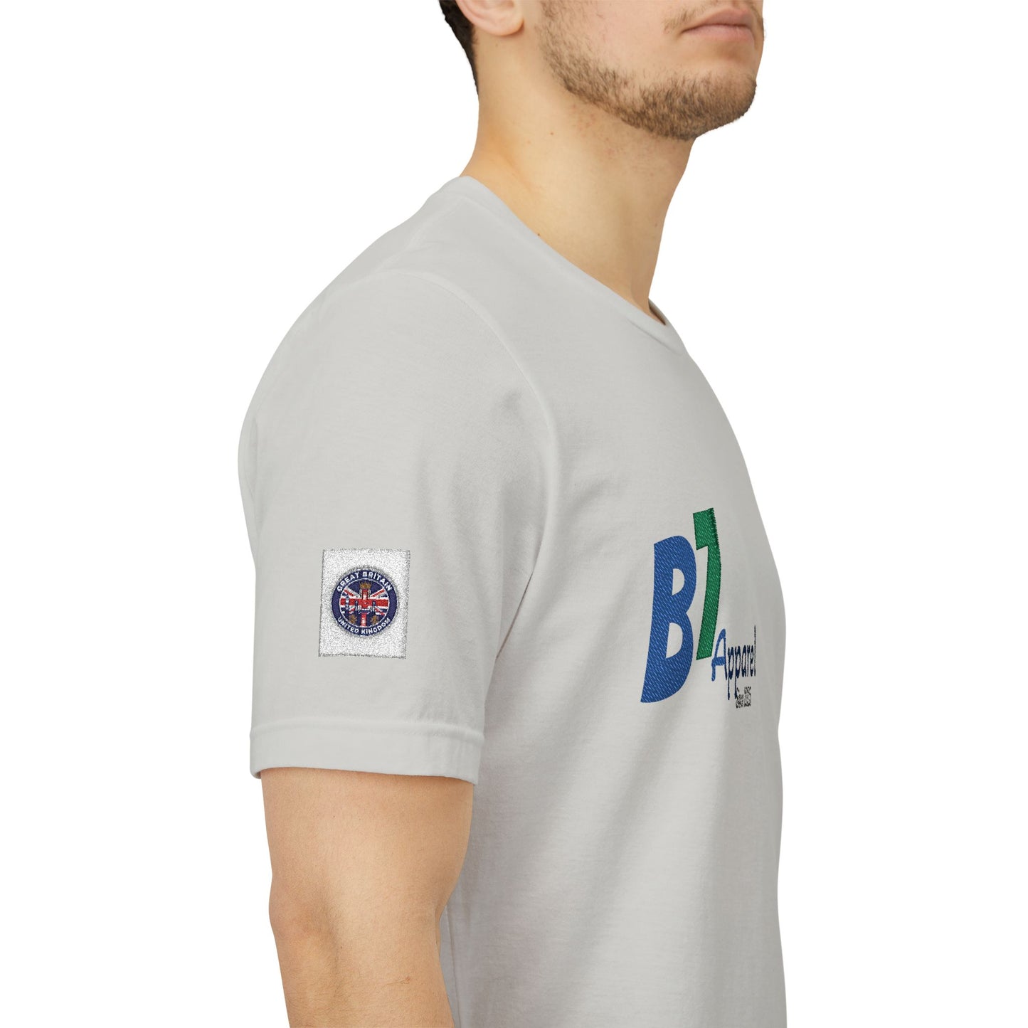 B7 Apparel Logo Tee — Classic White Short Sleeve Shirt