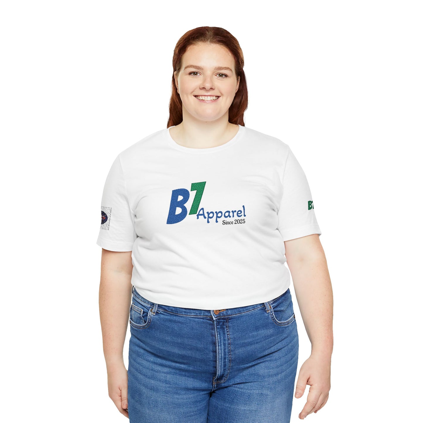 B7 Apparel Logo Tee — Classic White Short Sleeve Shirt