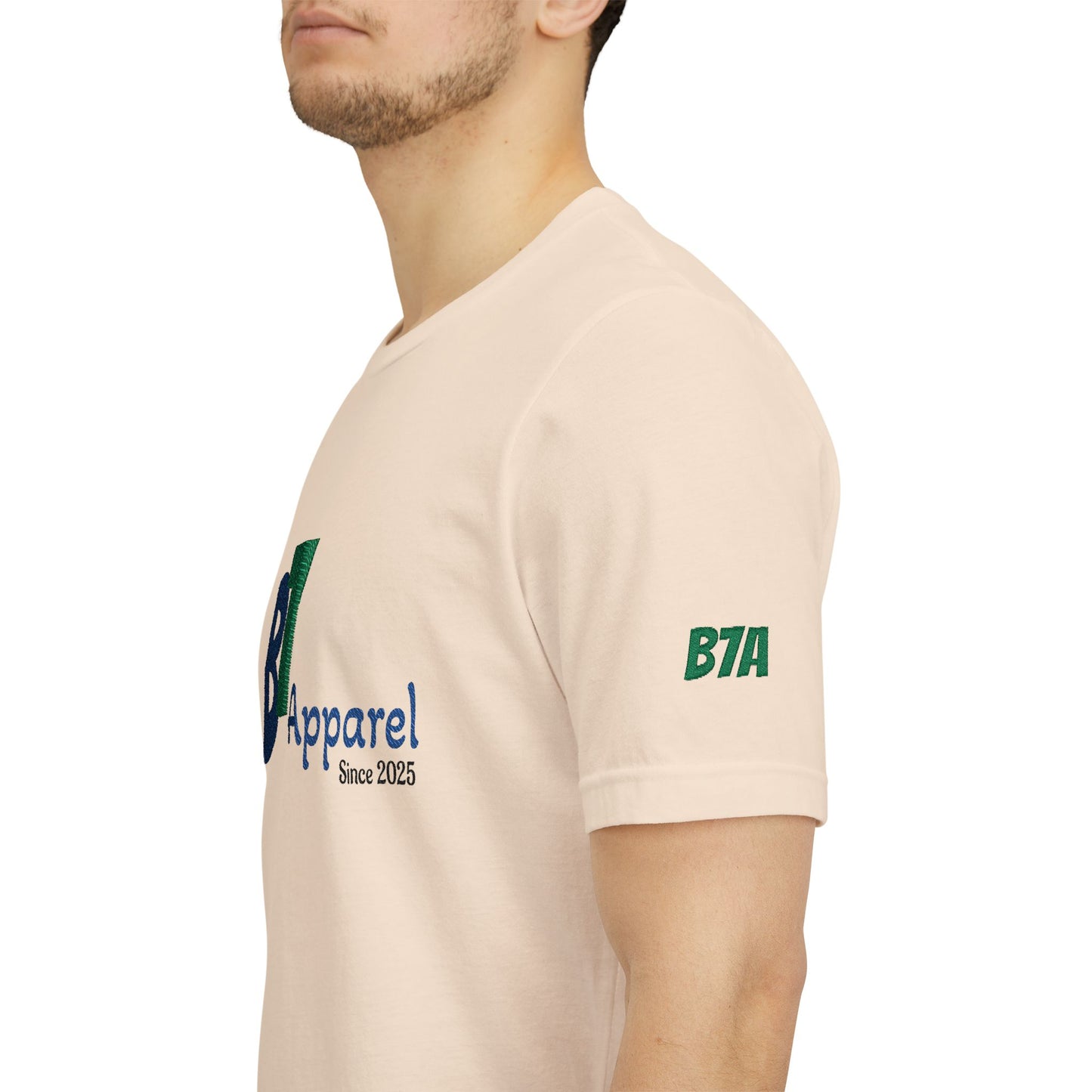 B7 Apparel Logo Tee — Classic White Short Sleeve Shirt