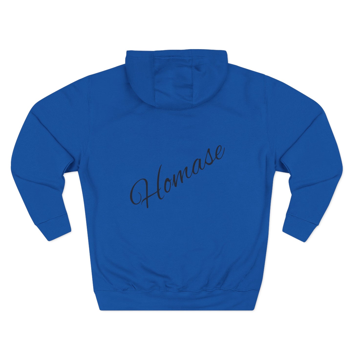 Artistic Fleece Hoodie with 'Homase' Design - Cozy Casual Wear