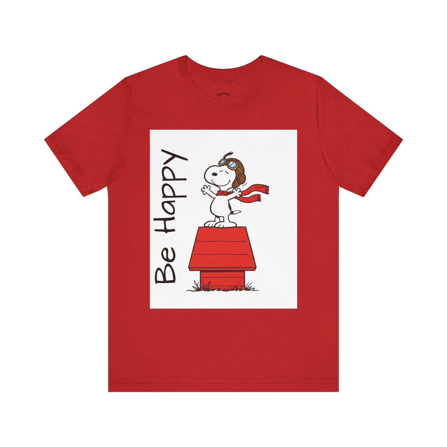 Cute & Inspirational 'Be Happy' Tee for Daily Wear, Fun Gift for Friends, Motivational Shirt, Casual Outfit, Encouraging Apparel