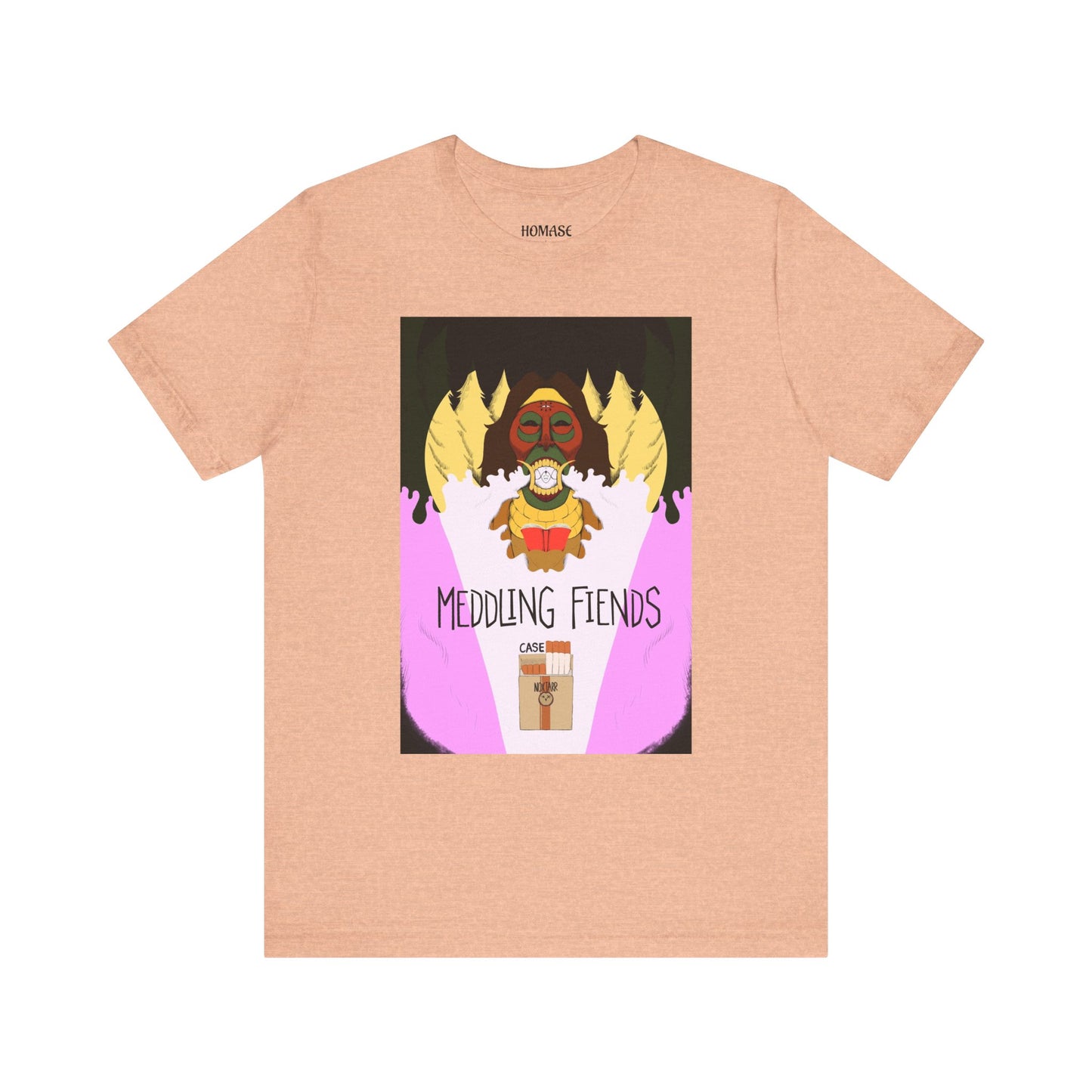 Meddling Fiends T-Shirt, Unisex Graphic Tee, Fun Casual Wear, Quirky Gift Idea, Perfect for Halloween, Lounge on Weekends, Summer Vibes