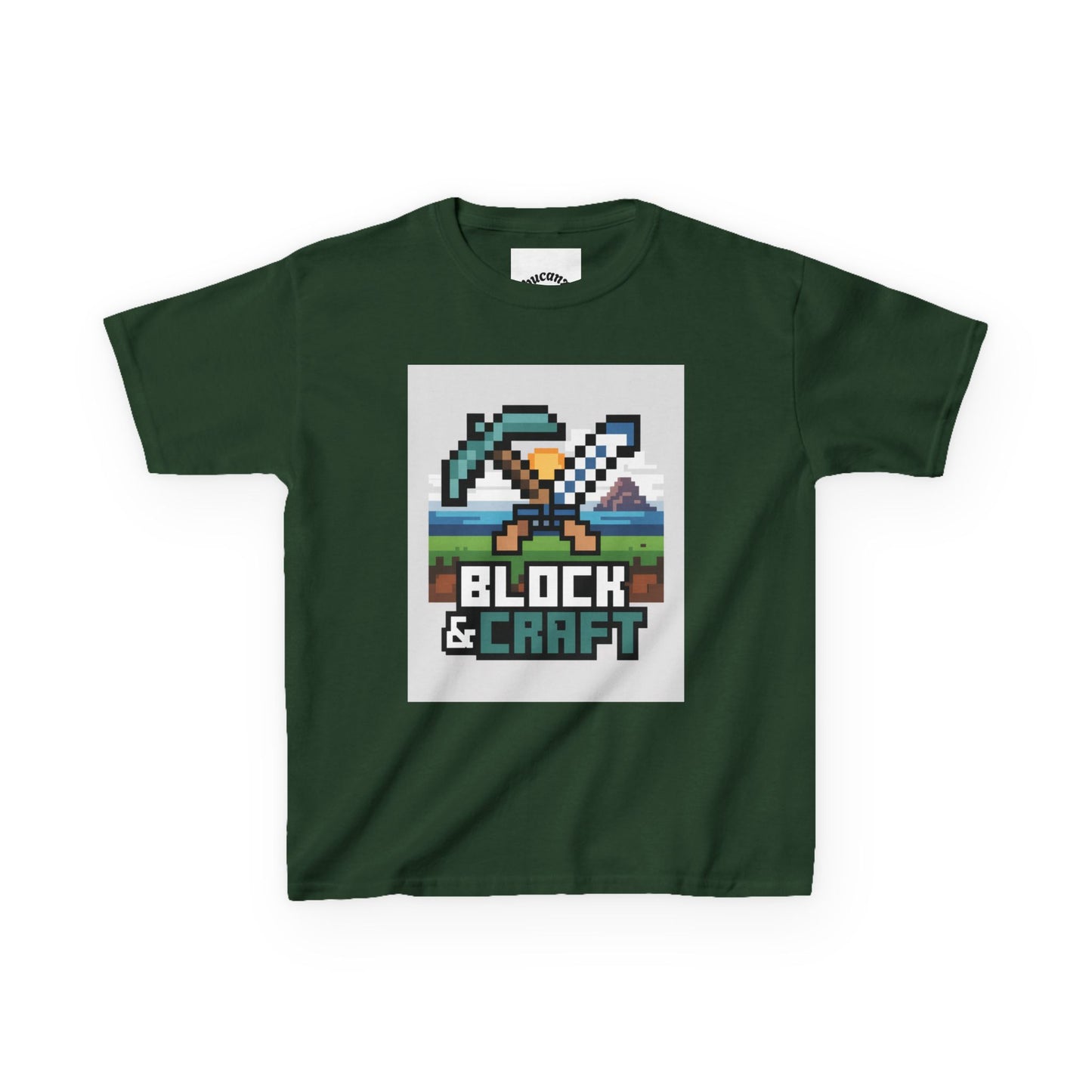Kids Block & Craft Tee - Fun Gamer T-Shirt for Young Explorers