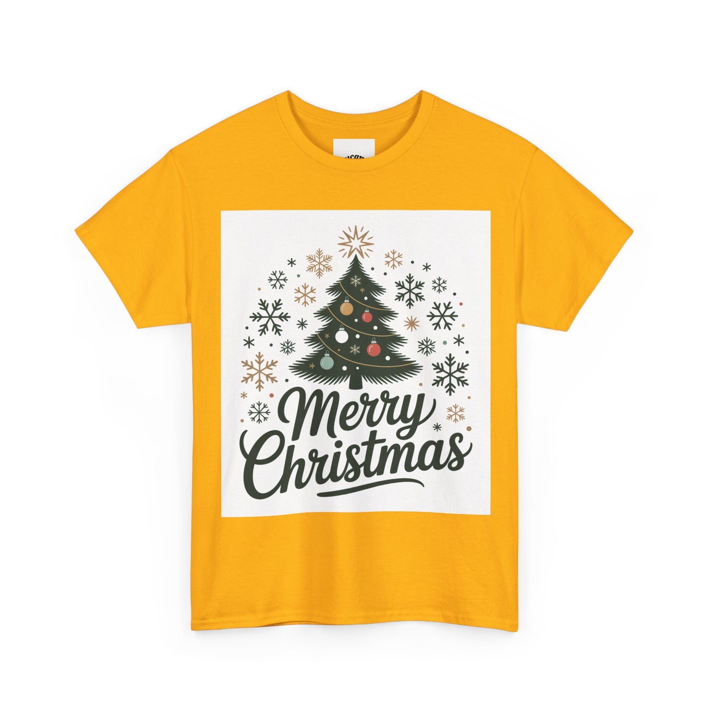 Merry Christmas Unisex Heavy Cotton Tee