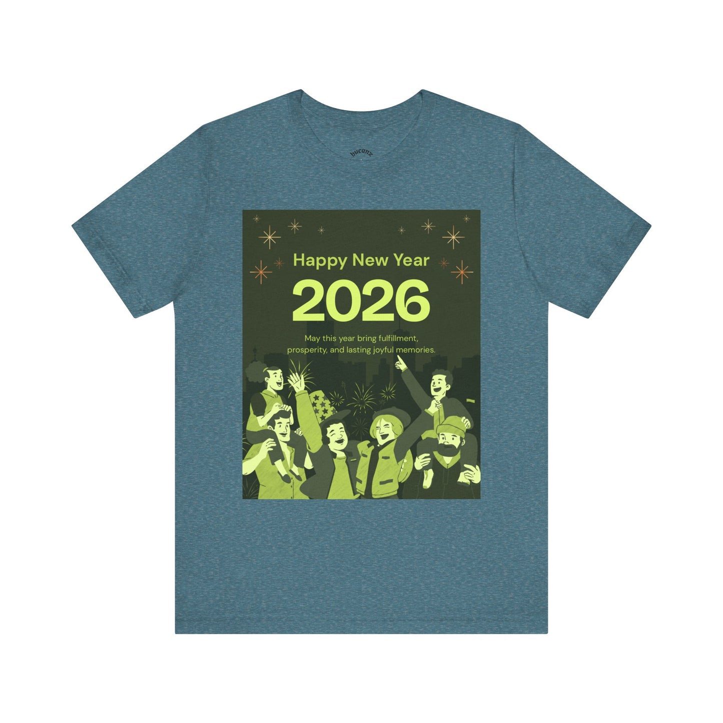 Happy New Year 2026 Unisex Jersey Tee - Celebrate with Joyful Vibes!