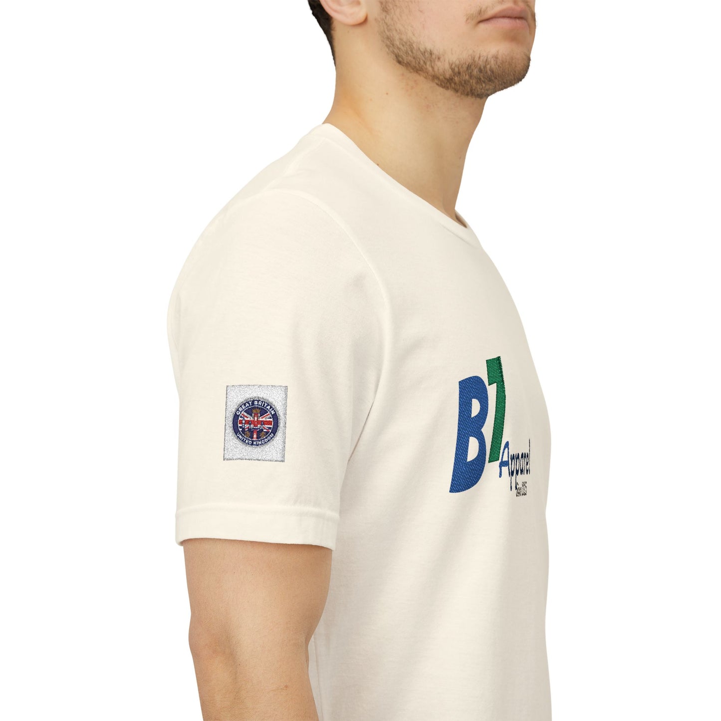 B7 Apparel Logo Tee — Classic White Short Sleeve Shirt
