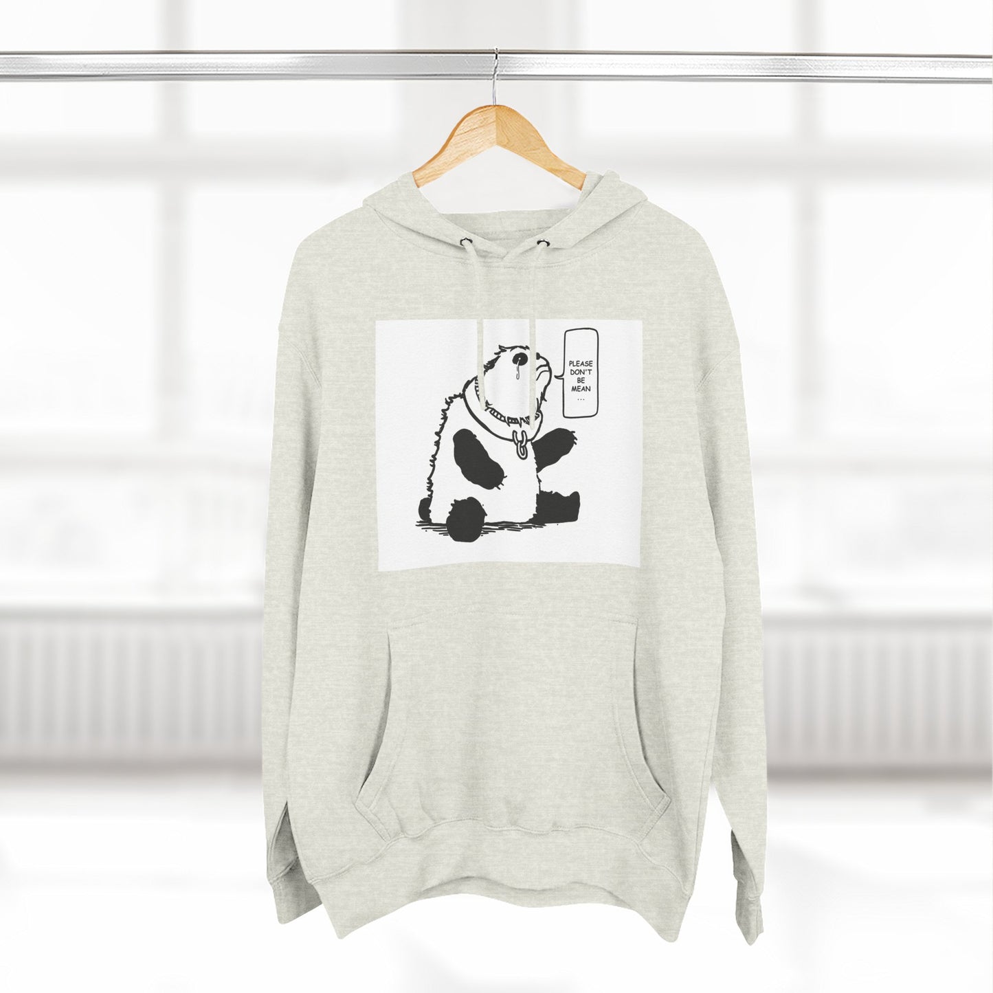 Cute Panda Fleece Hoodie - Keep Calm and Chill
