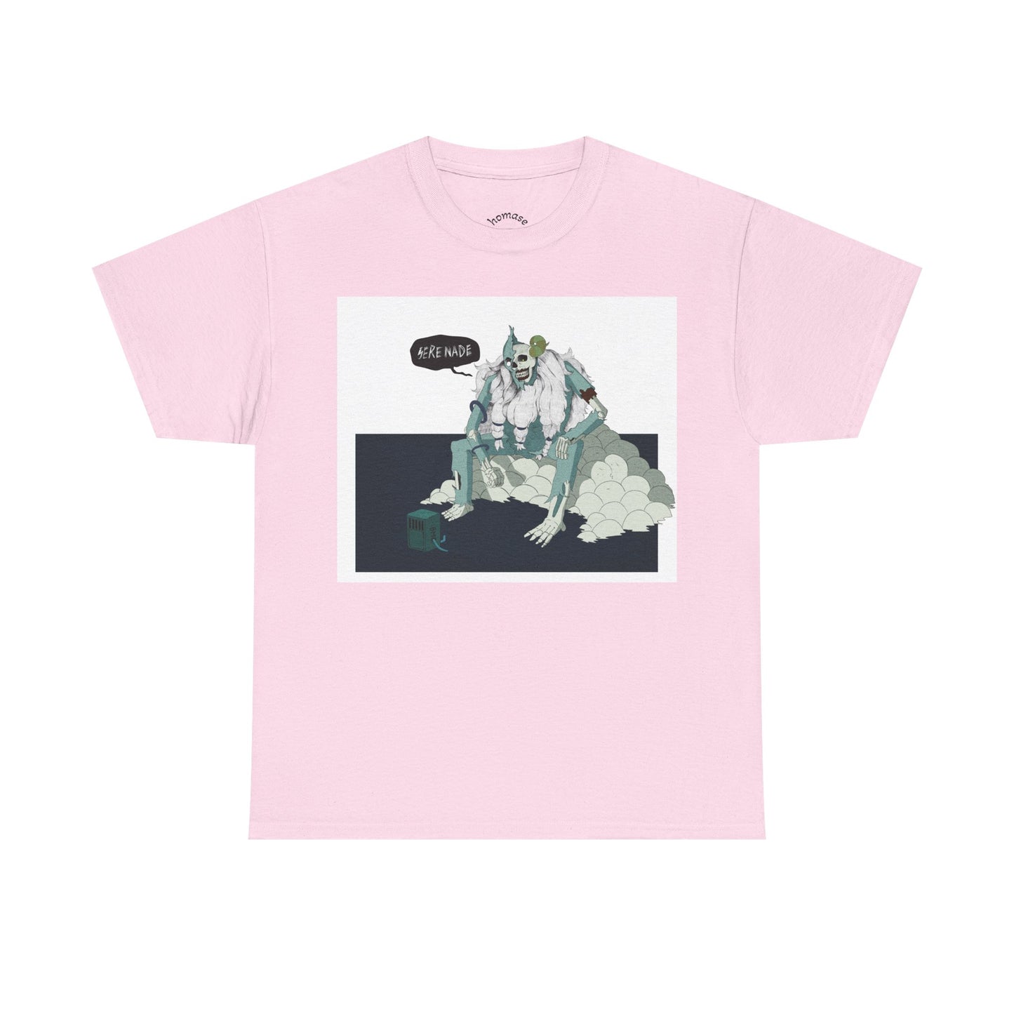 T-Shirt — Surreal Frog Monster Illustration with ‘Why Not?’ Speech Bubble