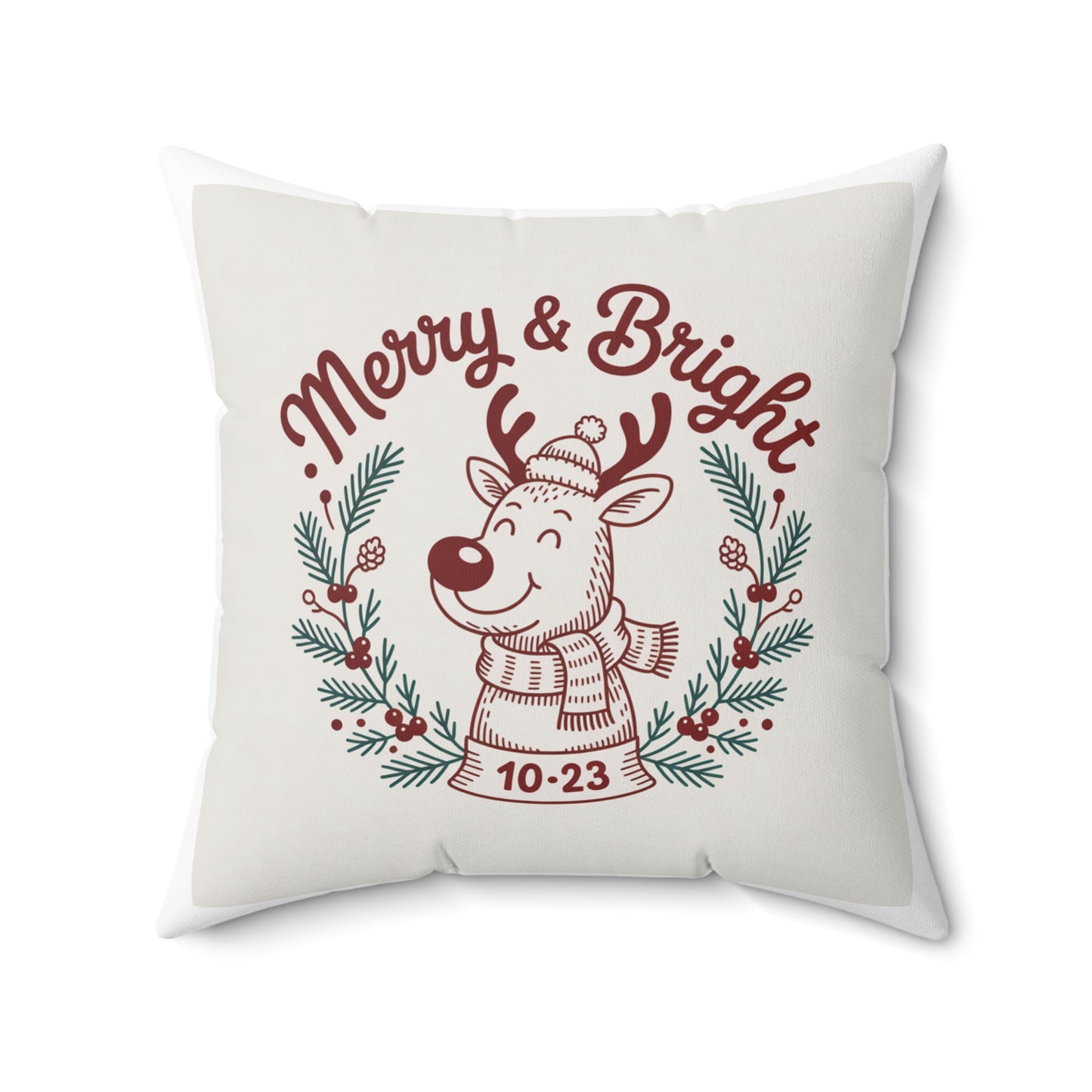 Merry & Bright Holiday Pillow