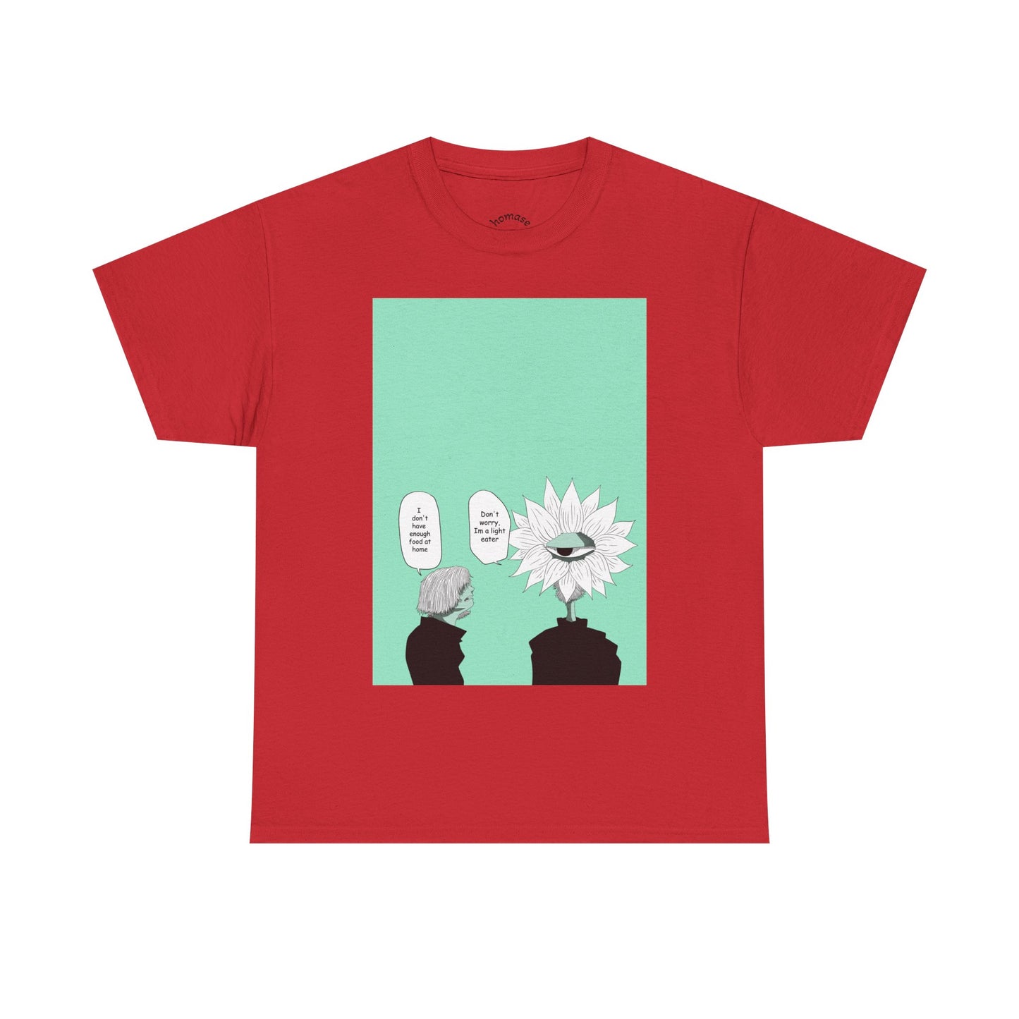 Floral Head Comic Tee — "You Okay?" Graphic T‑Shirt