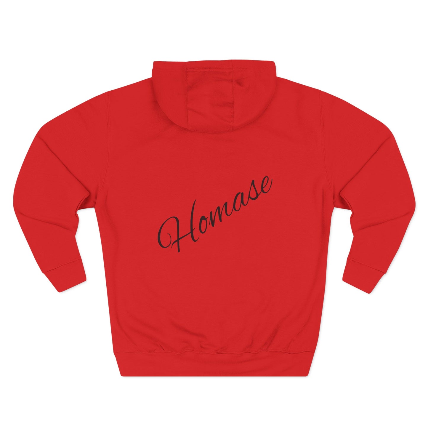 Artistic Fleece Hoodie with 'Homase' Design - Cozy Casual Wear