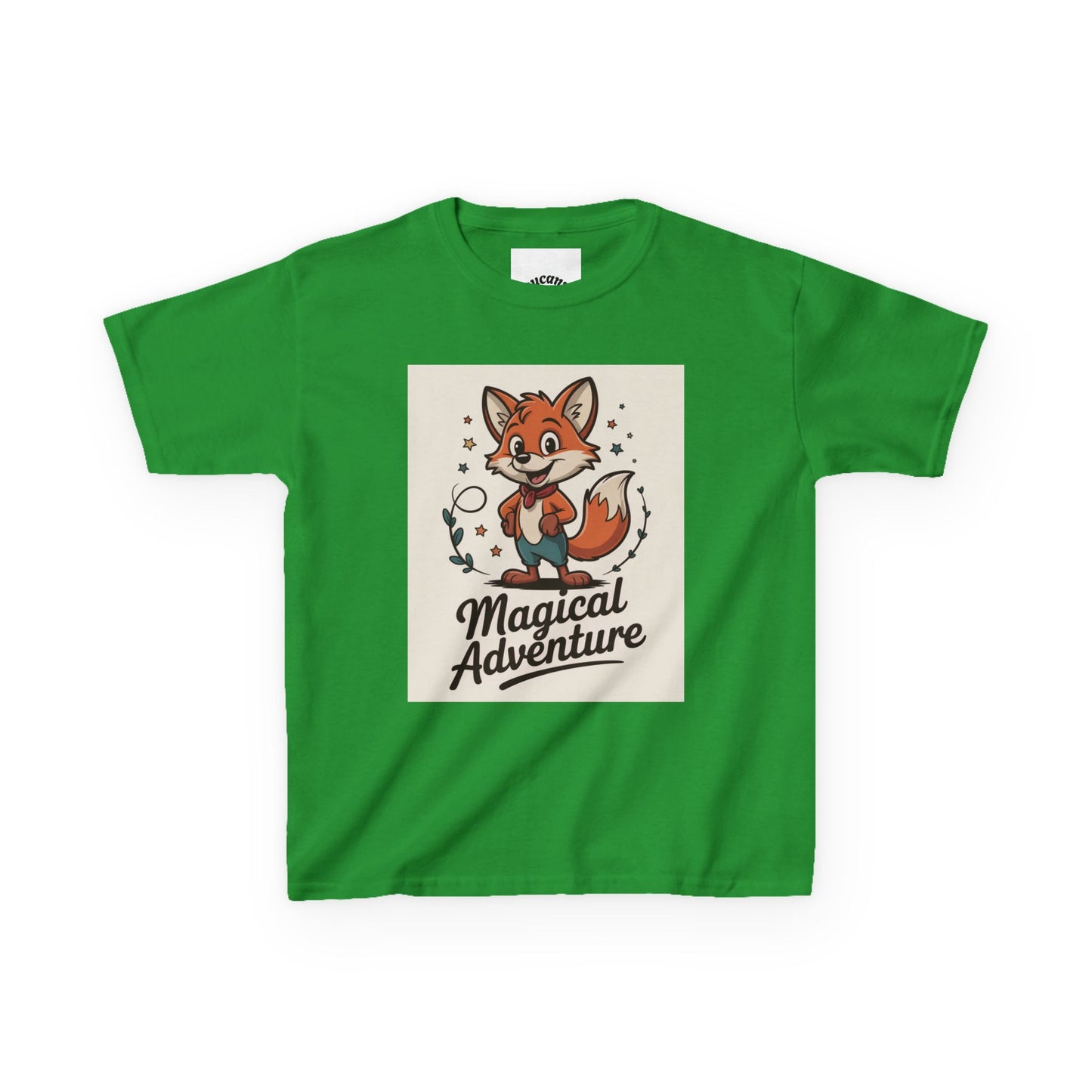 Kids Cotton Tee - Magical Adventure Fox Design
