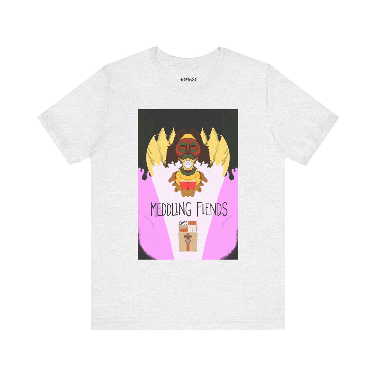 Meddling Fiends T-Shirt, Unisex Graphic Tee, Fun Casual Wear, Quirky Gift Idea, Perfect for Halloween, Lounge on Weekends, Summer Vibes