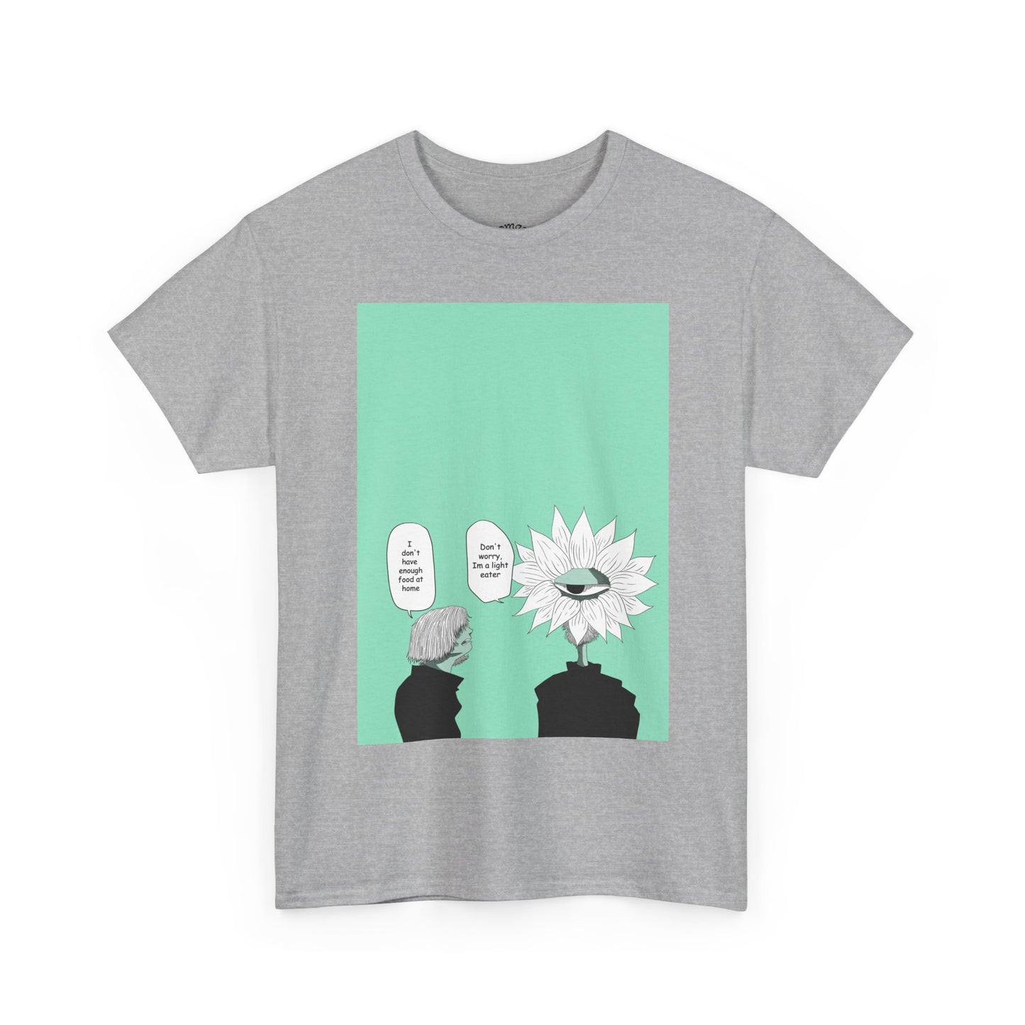 Floral Head Comic Tee — "You Okay?" Graphic T‑Shirt