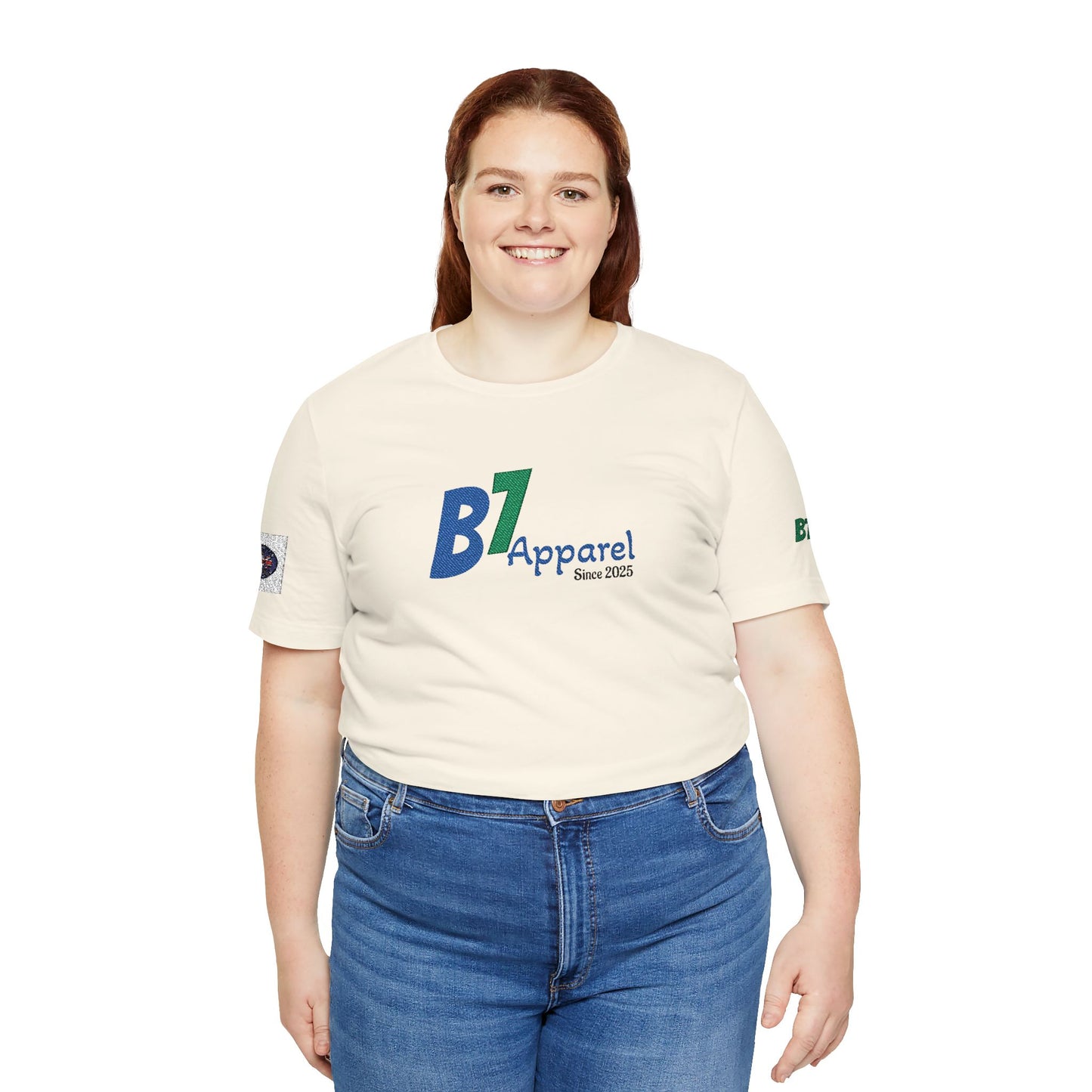 B7 Apparel Logo Tee — Classic White Short Sleeve Shirt