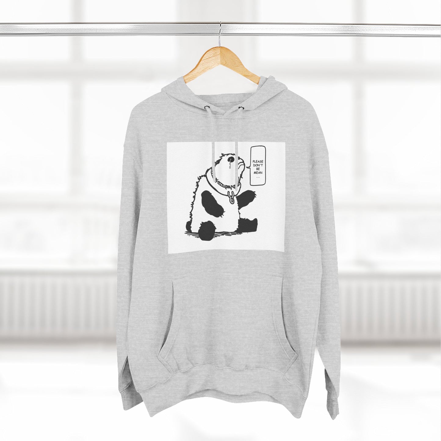 Cute Panda Fleece Hoodie - Keep Calm and Chill