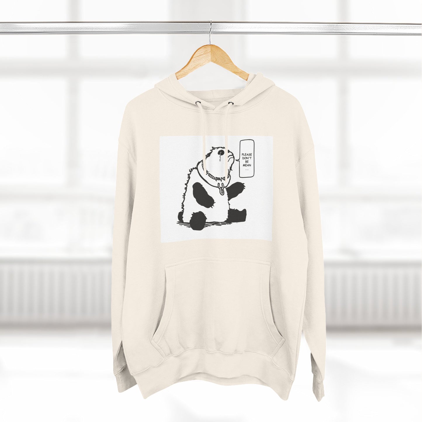 Cute Panda Fleece Hoodie - Keep Calm and Chill