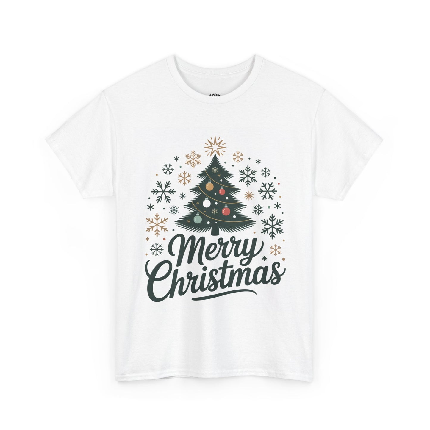 Merry Christmas Unisex Heavy Cotton Tee