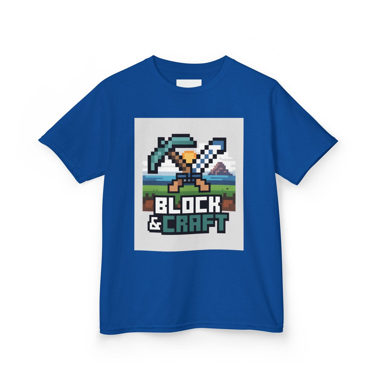 Kids Block & Craft Tee - Fun Gamer T-Shirt for Young Explorers