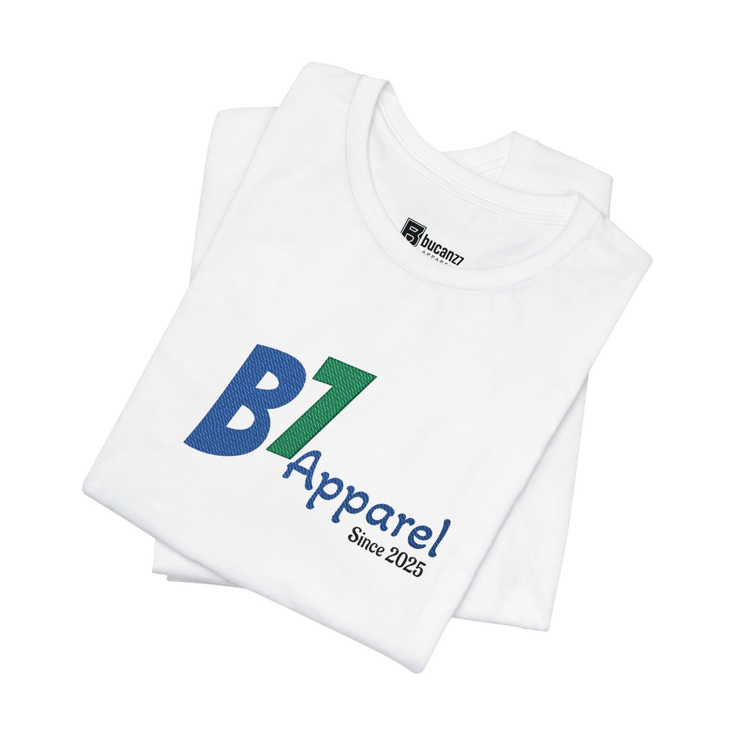 B7 Apparel Logo Tee — Classic White Short Sleeve Shirt