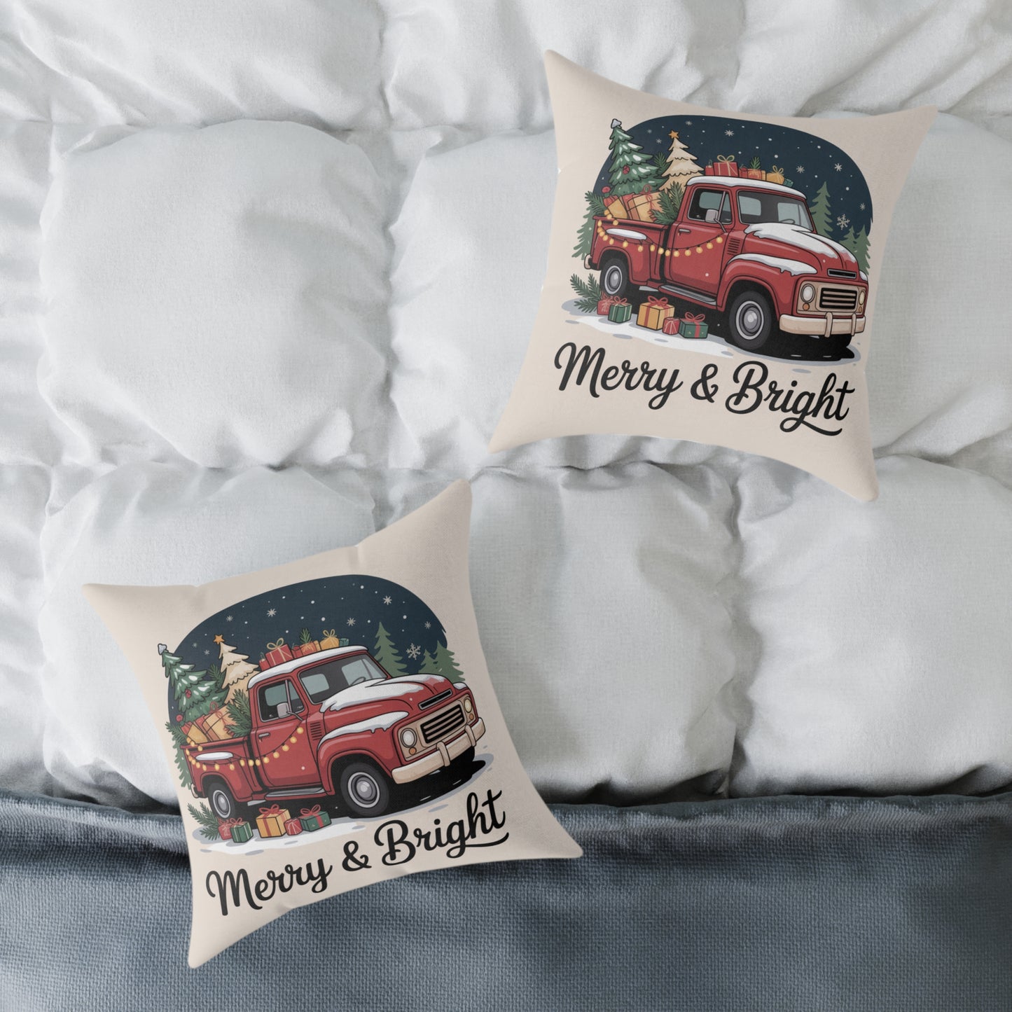 Merry & Bright Holiday Pillow