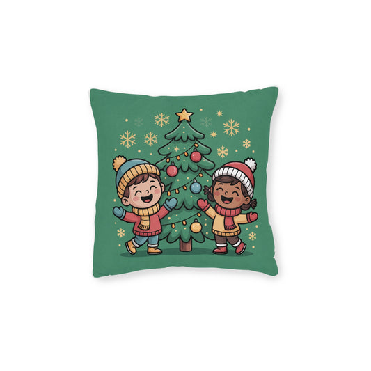 Christmas Cheer Square Pillow for Kids