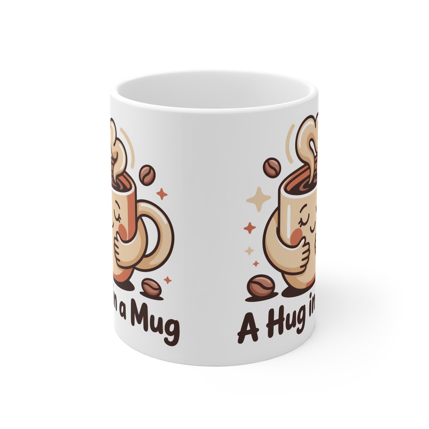 A Hug in a Mug Coffee Mug — Cute Cozy Gift for Coffee Lovers