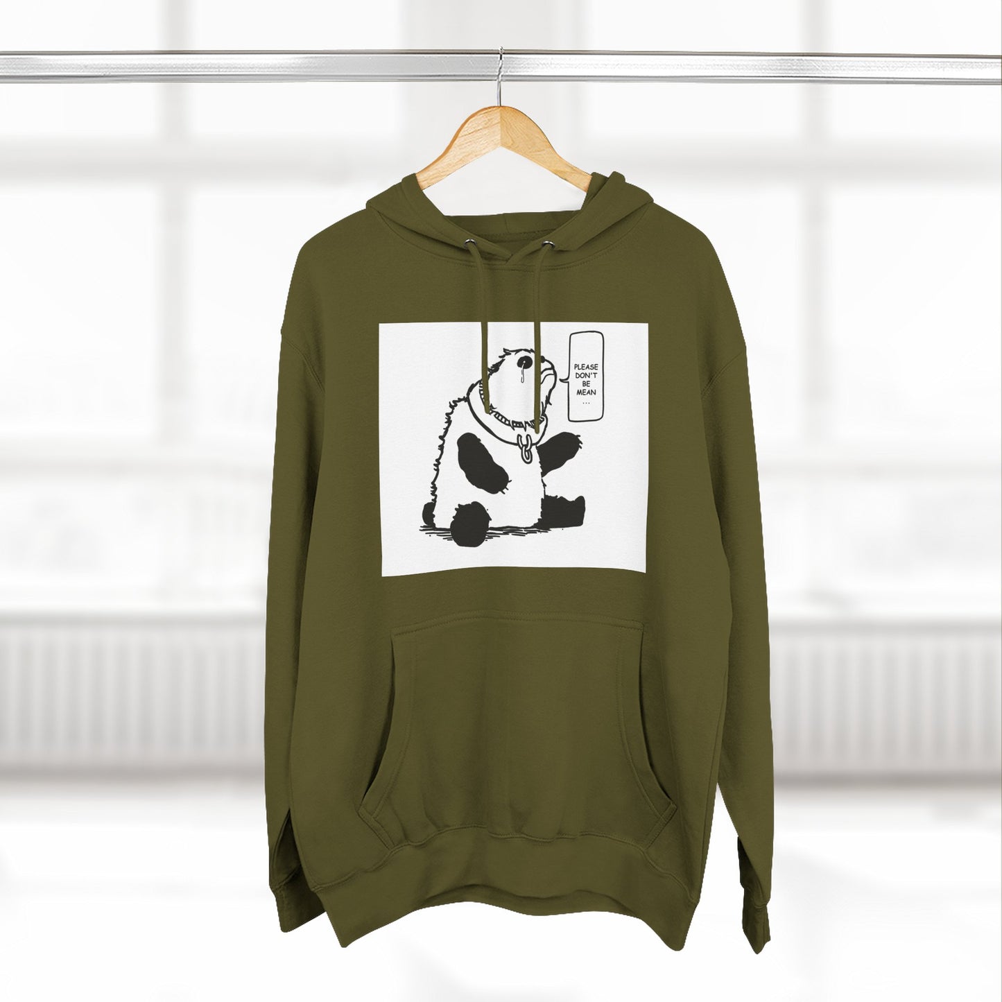 Cute Panda Fleece Hoodie - Keep Calm and Chill