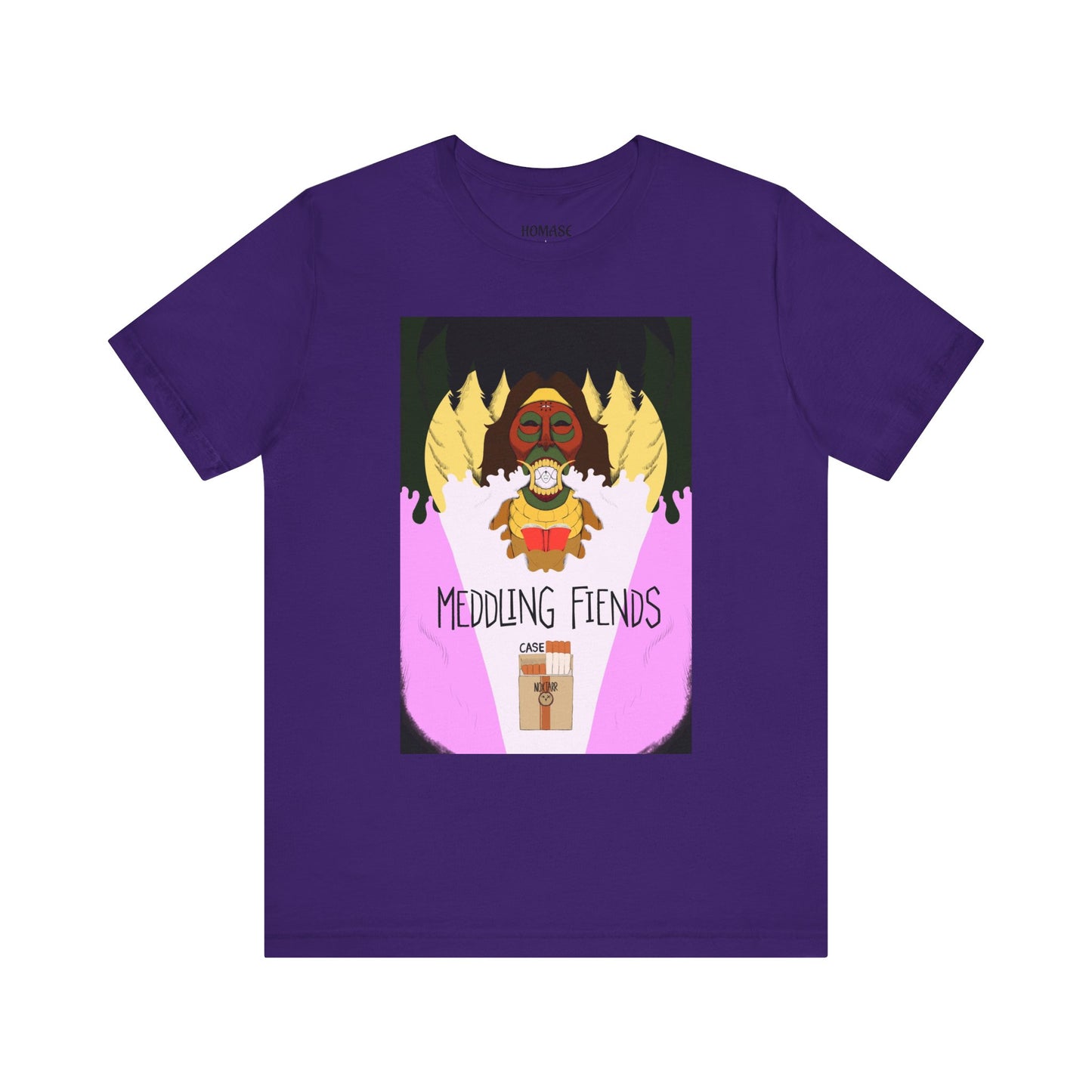 Meddling Fiends T-Shirt, Unisex Graphic Tee, Fun Casual Wear, Quirky Gift Idea, Perfect for Halloween, Lounge on Weekends, Summer Vibes