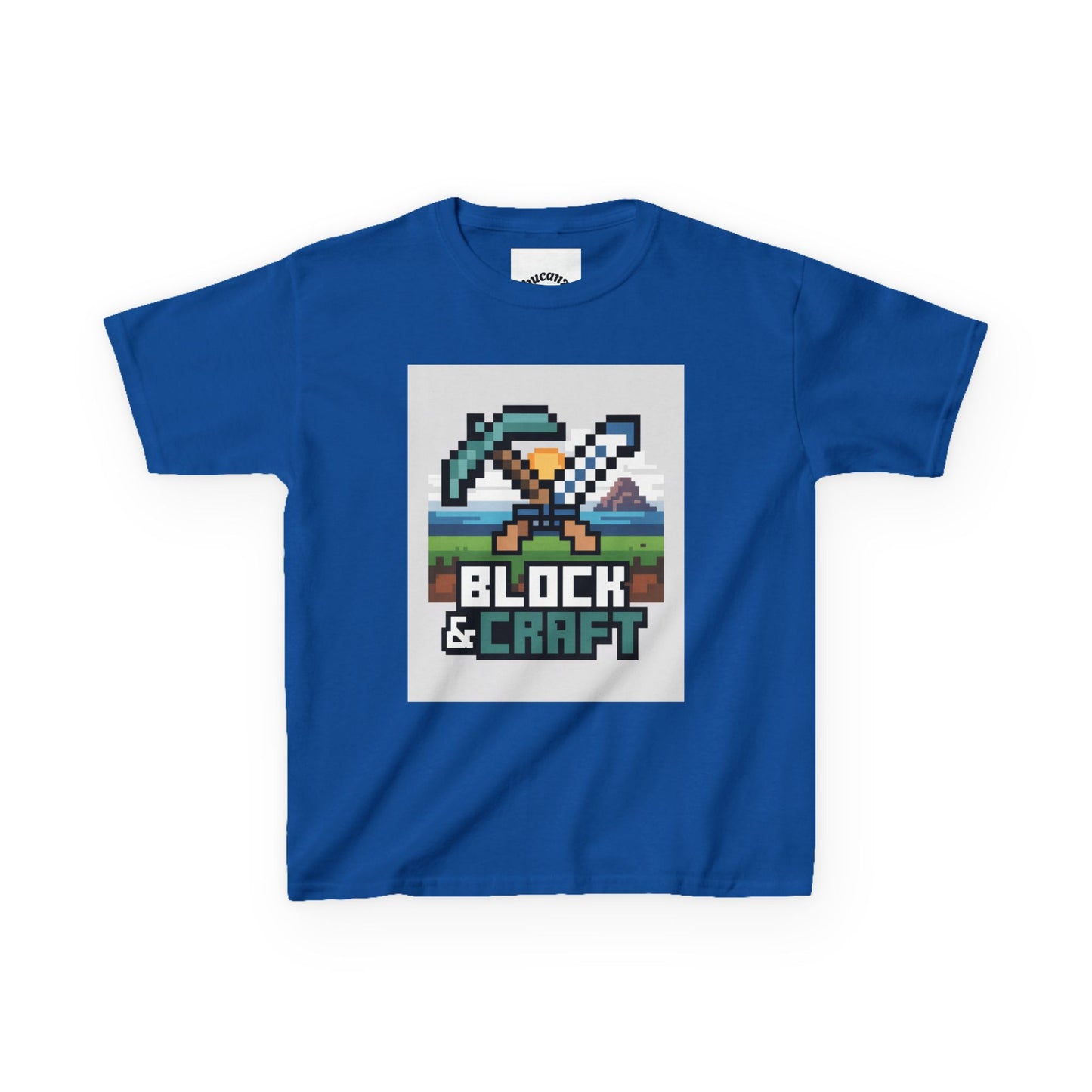 Kids Block & Craft Tee - Fun Gamer T-Shirt for Young Explorers