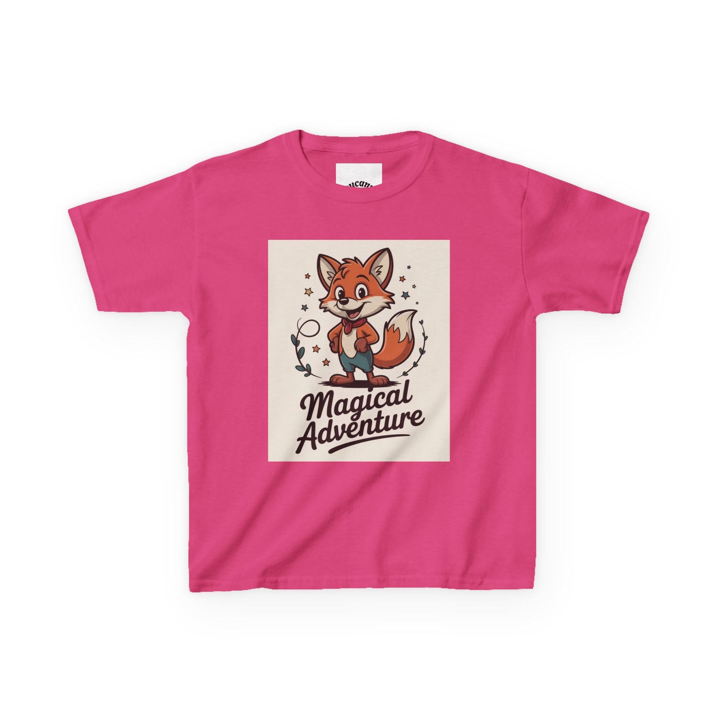 Kids Cotton Tee - Magical Adventure Fox Design