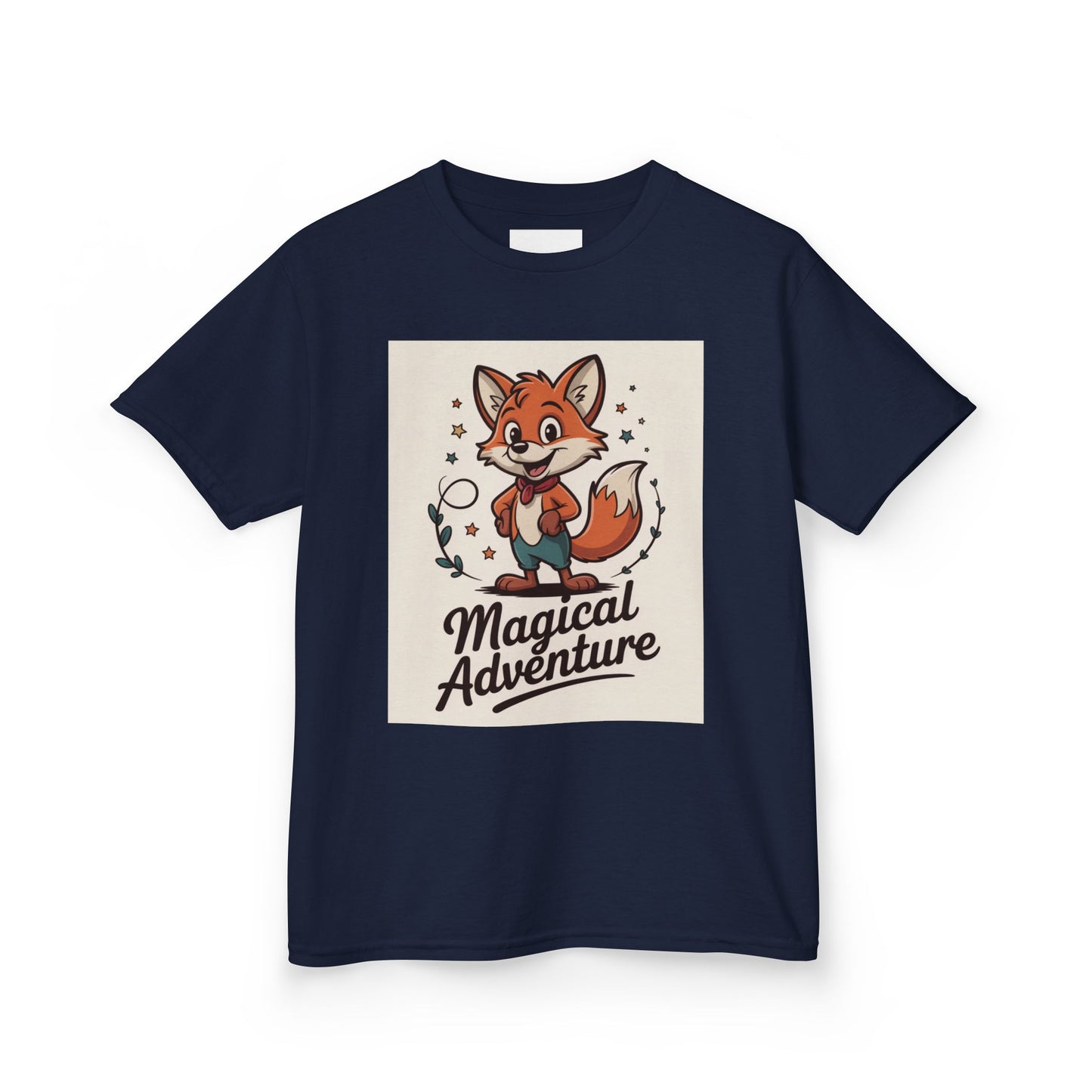 Kids Cotton Tee - Magical Adventure Fox Design