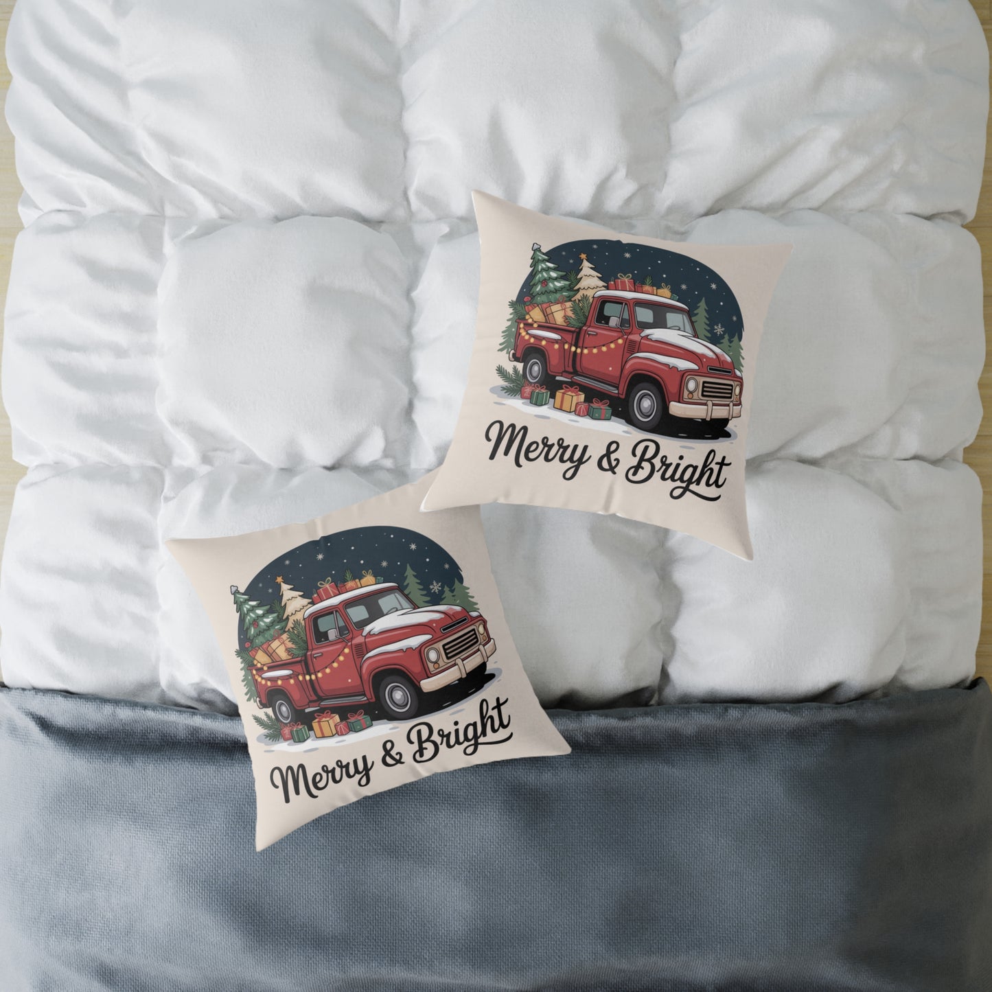 Merry & Bright Holiday Pillow