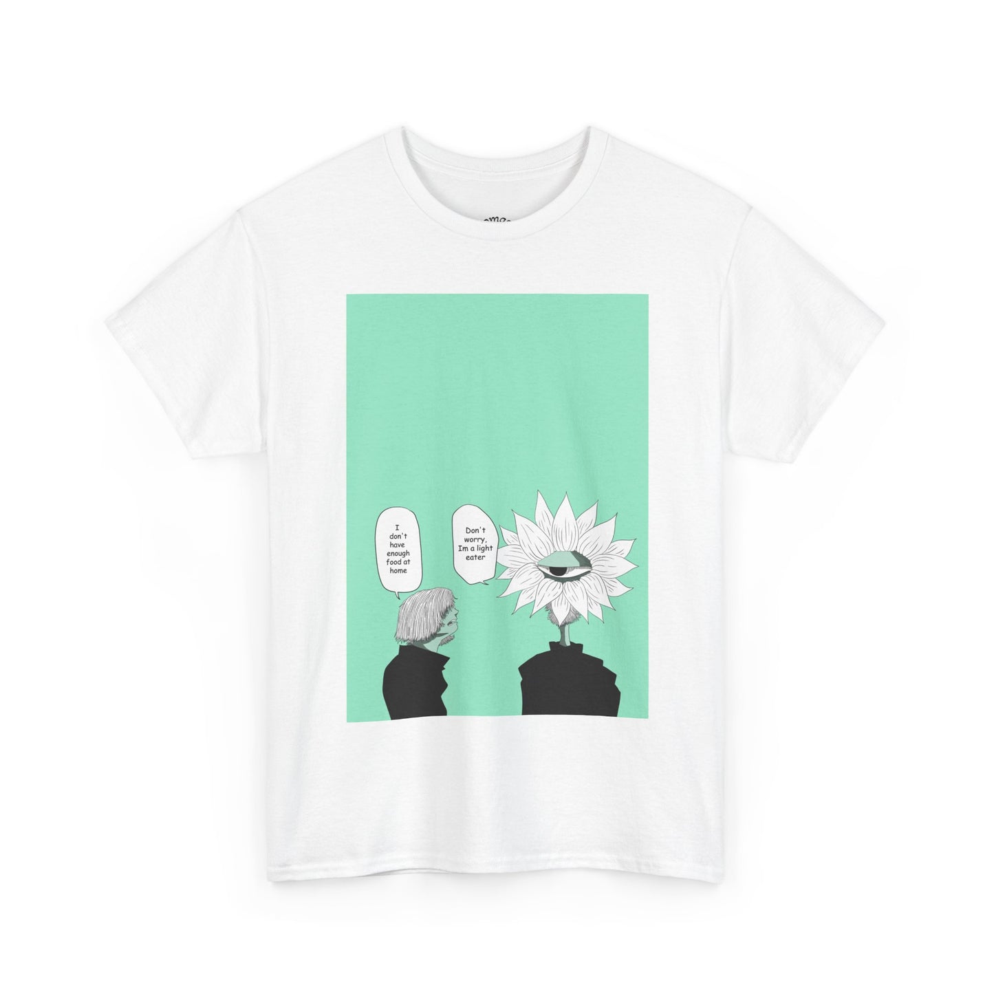 Floral Head Comic Tee — "You Okay?" Graphic T‑Shirt