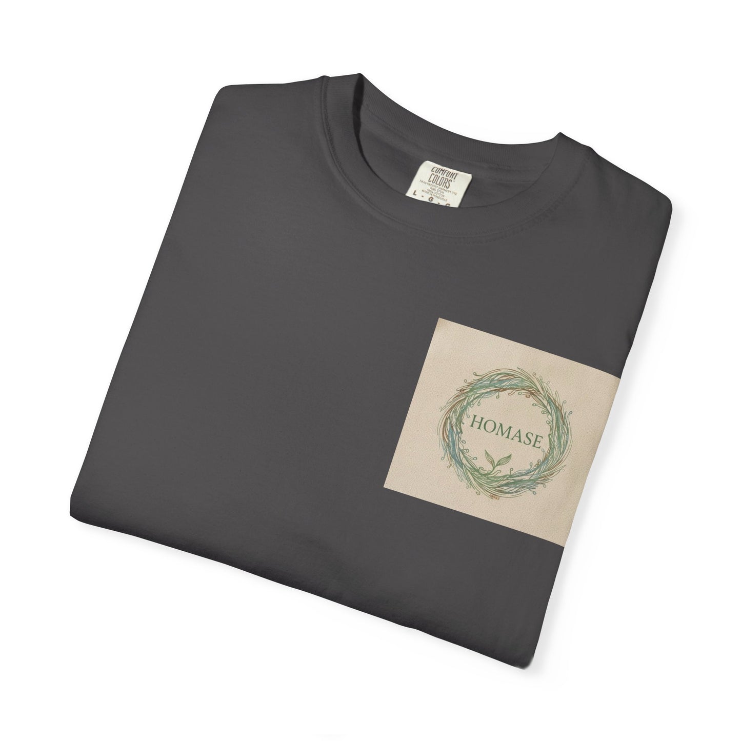 Eco-Friendly Unisex Garment-Dyed T-Shirt with Artistic Design