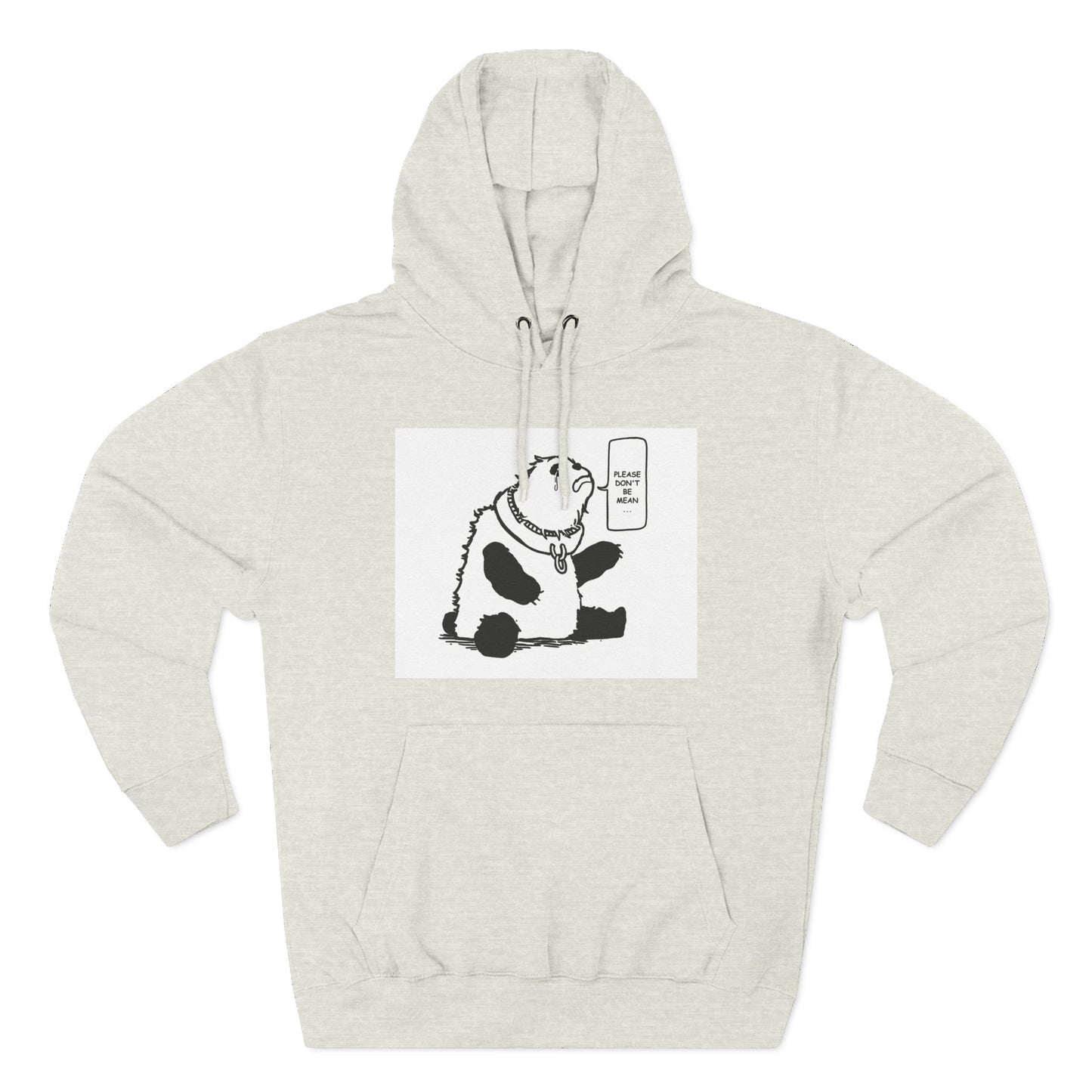 Cute Panda Fleece Hoodie - Keep Calm and Chill