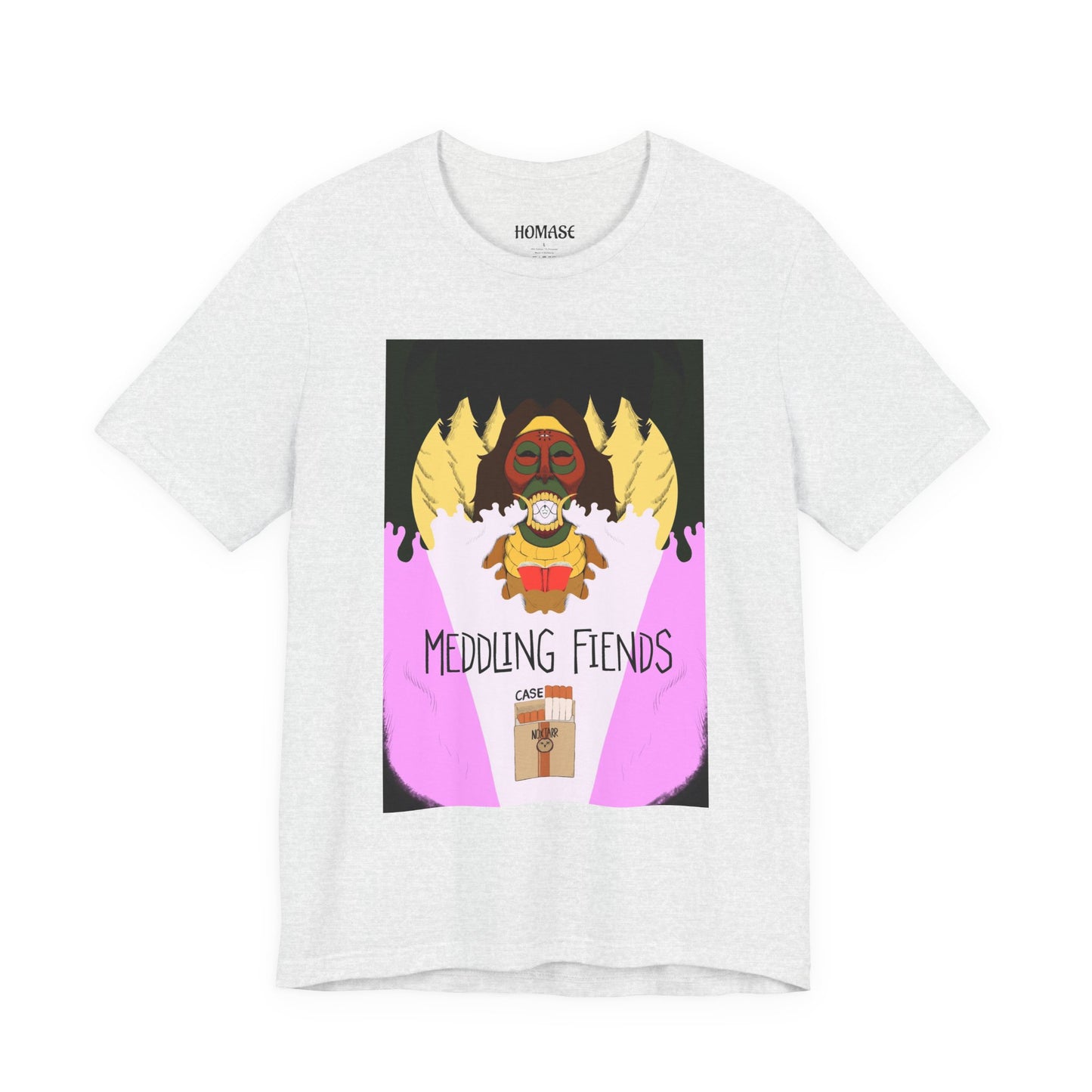 Meddling Fiends T-Shirt, Unisex Graphic Tee, Fun Casual Wear, Quirky Gift Idea, Perfect for Halloween, Lounge on Weekends, Summer Vibes