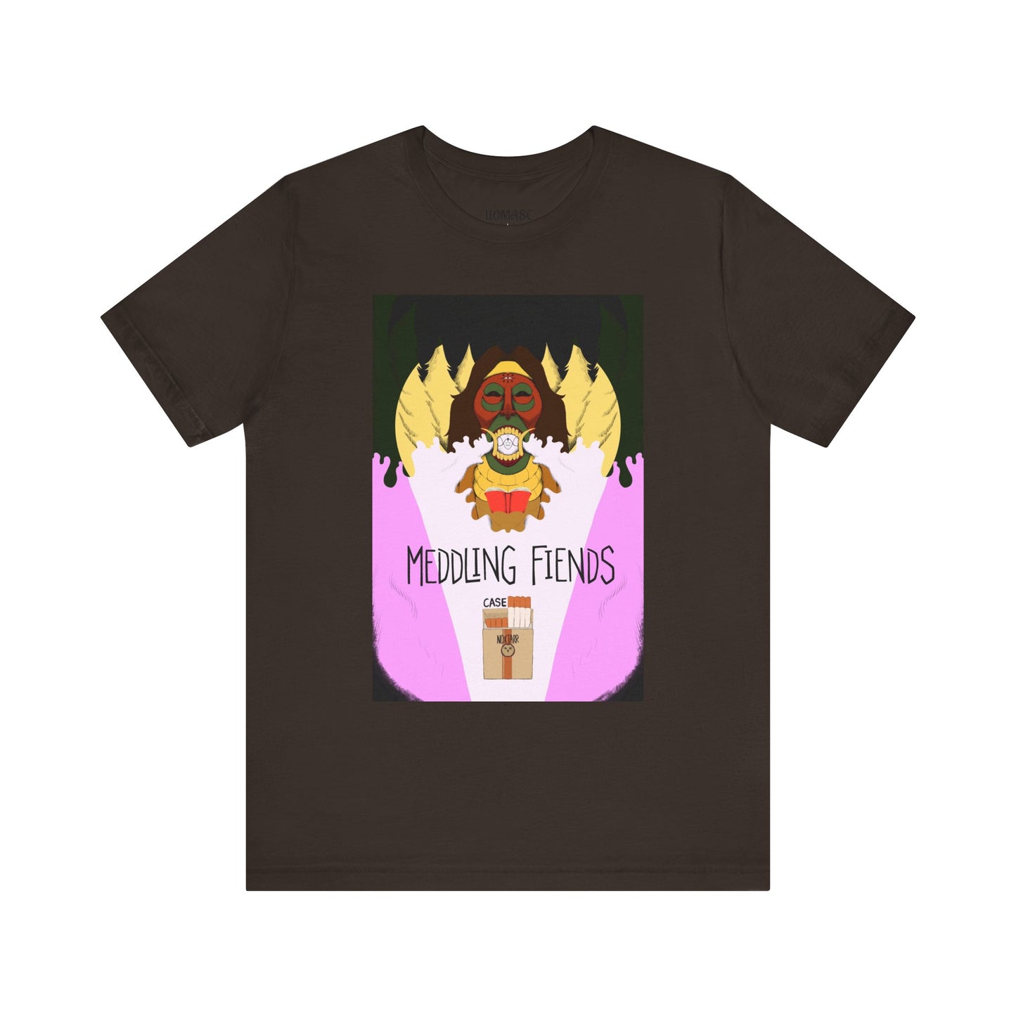 Meddling Fiends T-Shirt, Unisex Graphic Tee, Fun Casual Wear, Quirky Gift Idea, Perfect for Halloween, Lounge on Weekends, Summer Vibes