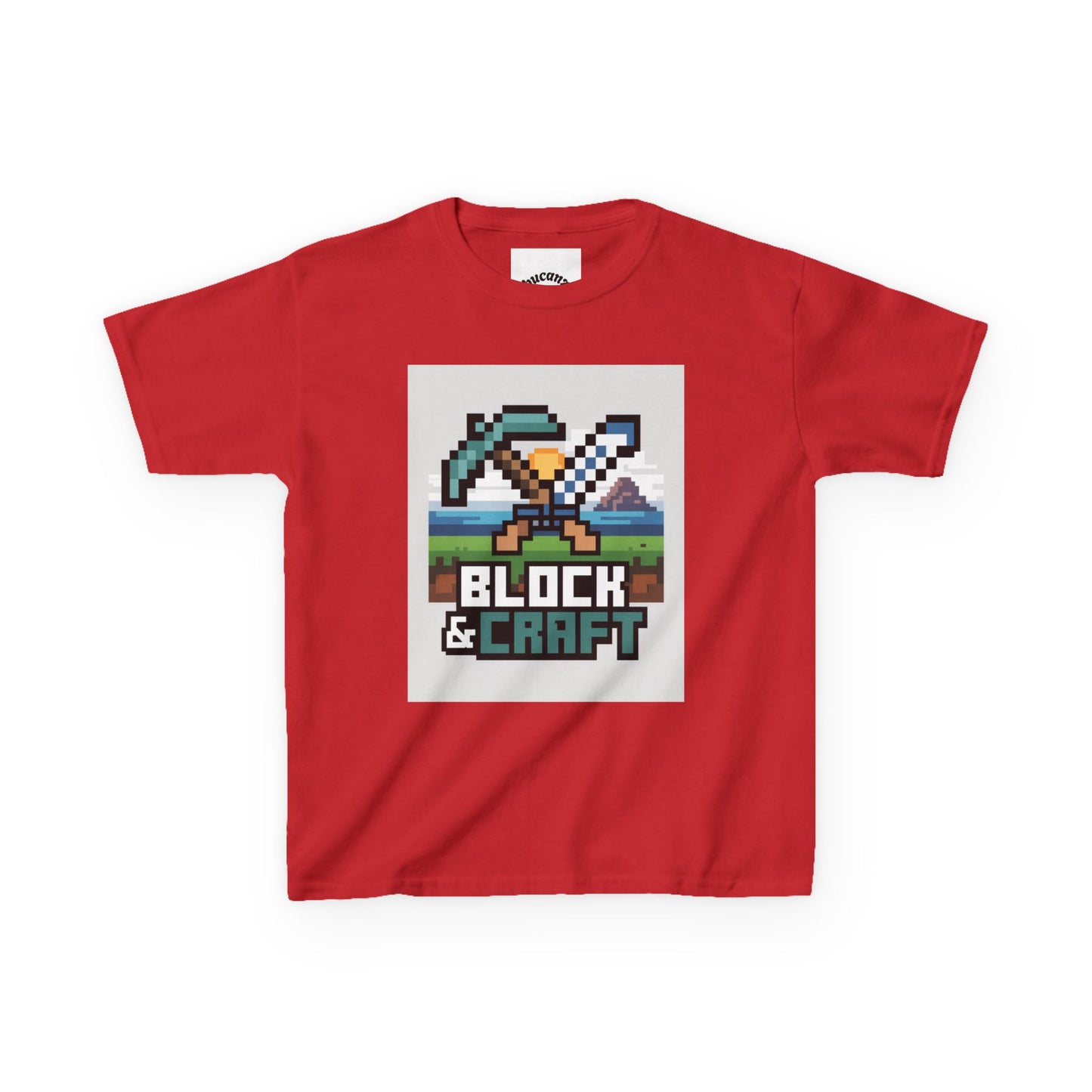 Kids Block & Craft Tee - Fun Gamer T-Shirt for Young Explorers